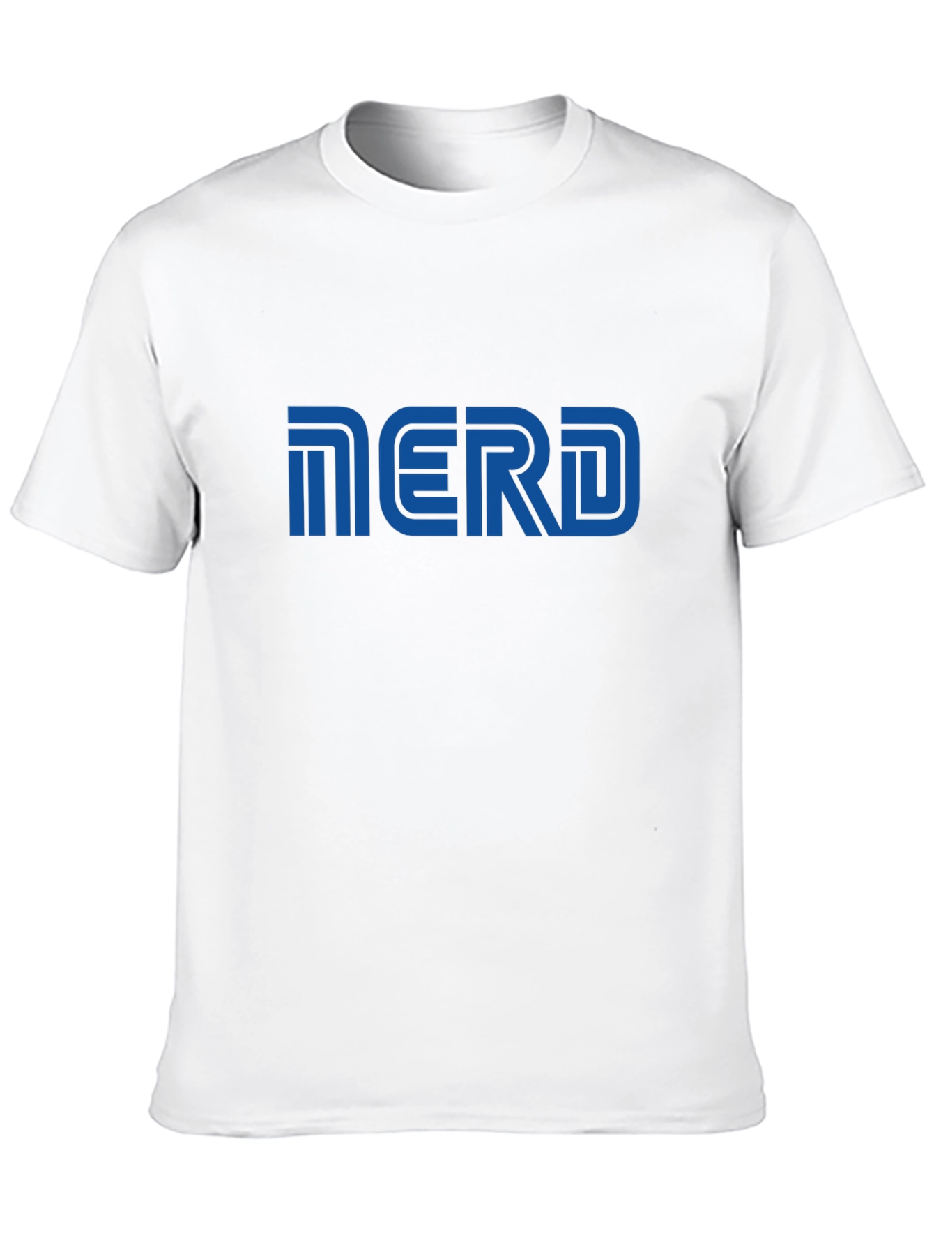 Nerd Graphic T-Shirt - Blue Print on Black