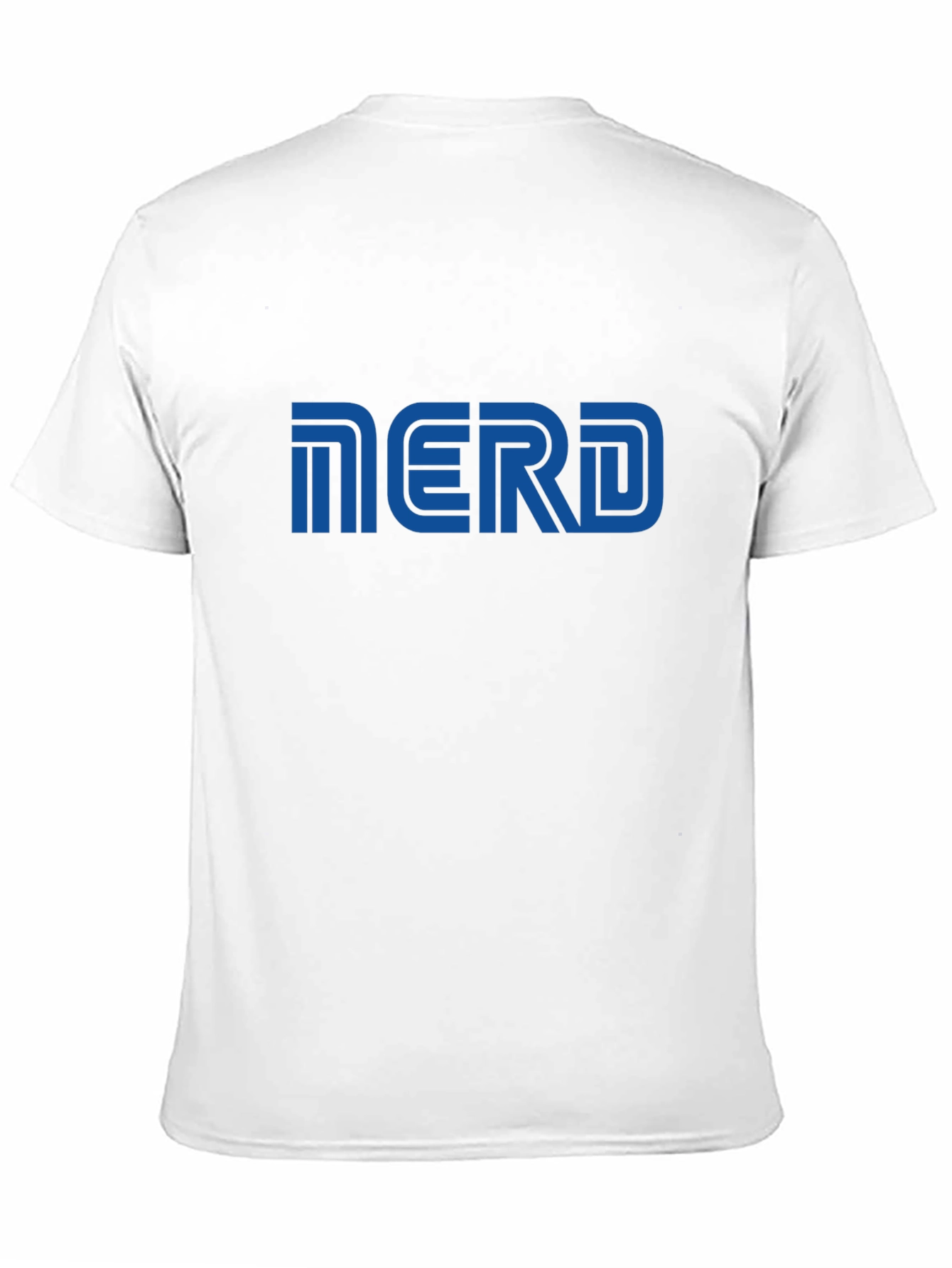 Nerd Graphic T-Shirt - Blue Print on Black