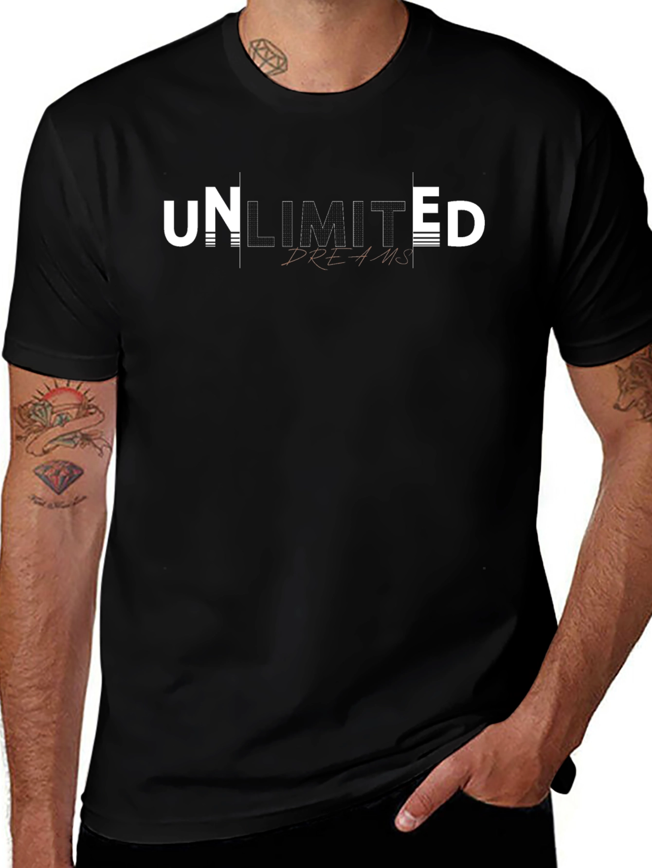Unlimited Dreams Black Graphic Tee