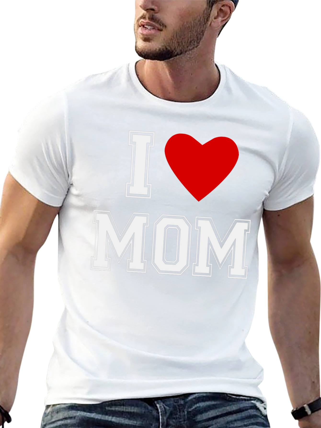 I Heart Mom Black T-Shirt - Mothers Day Gift