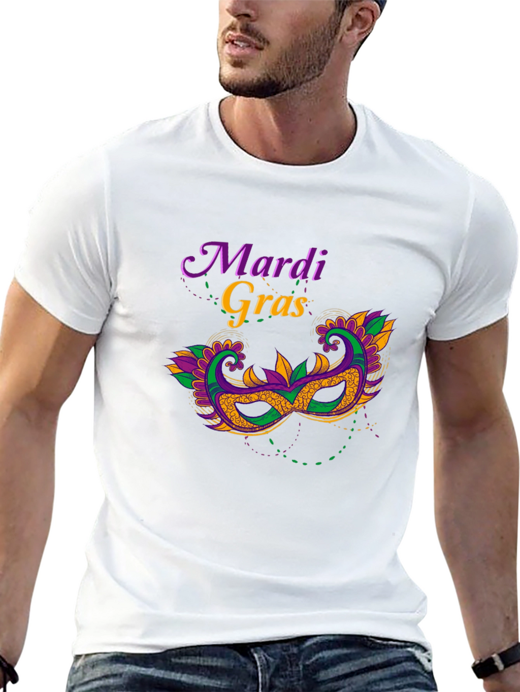 Mardi Gras Mask T-Shirt - Unisex