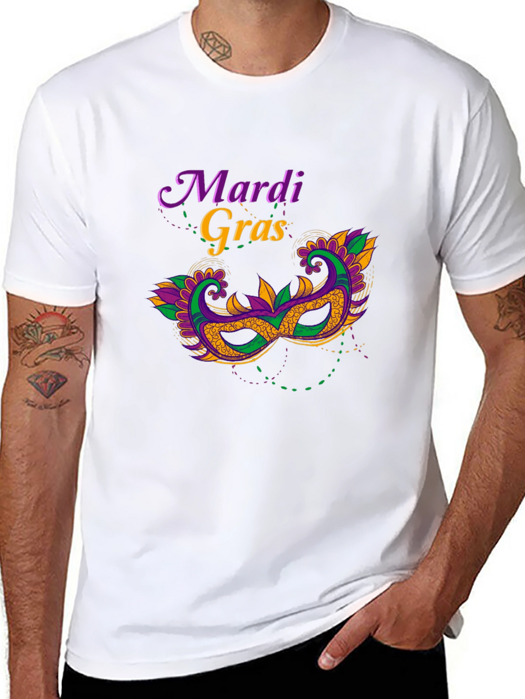 Mardi Gras Mask T-Shirt - Unisex