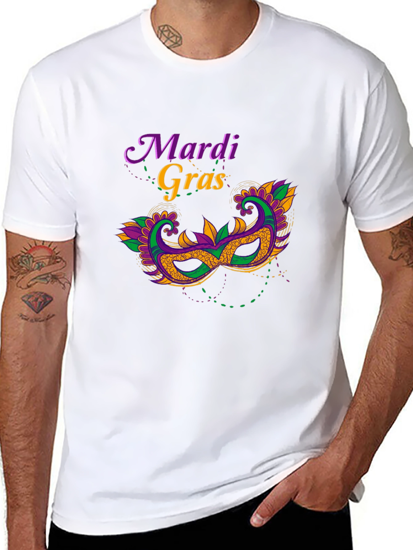 Mardi Gras Mask T-Shirt - Unisex
