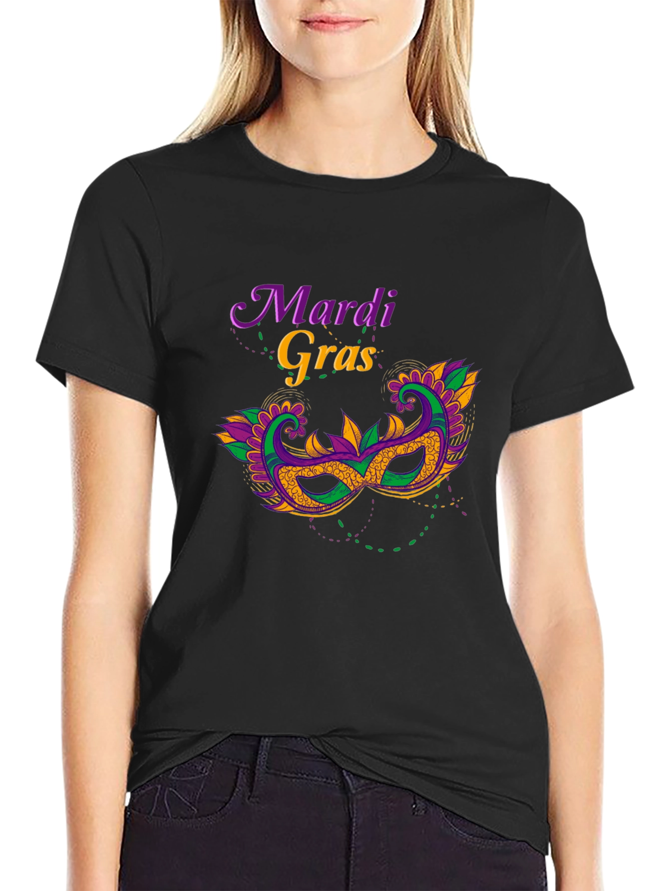 Mardi Gras Mask T-Shirt - Unisex