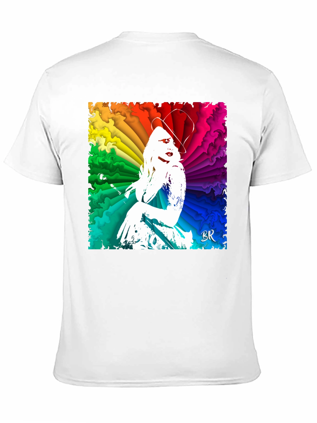 Vibrant Rainbow Woman Graphic T-Shirt