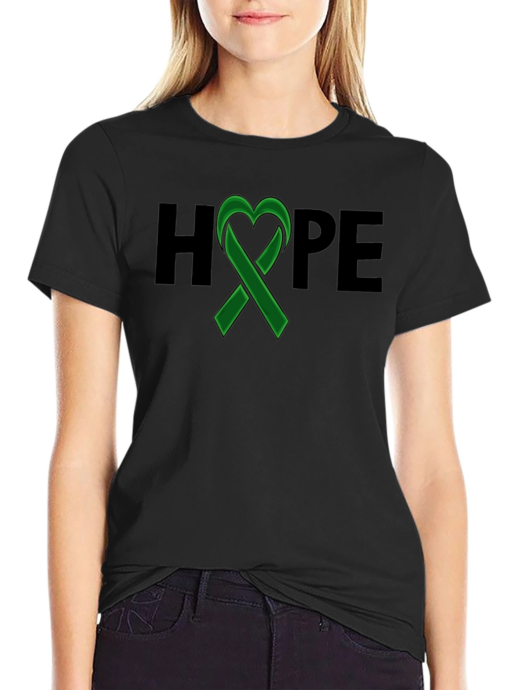 HOPE Ribbon Graphic Tee - Awareness & Support