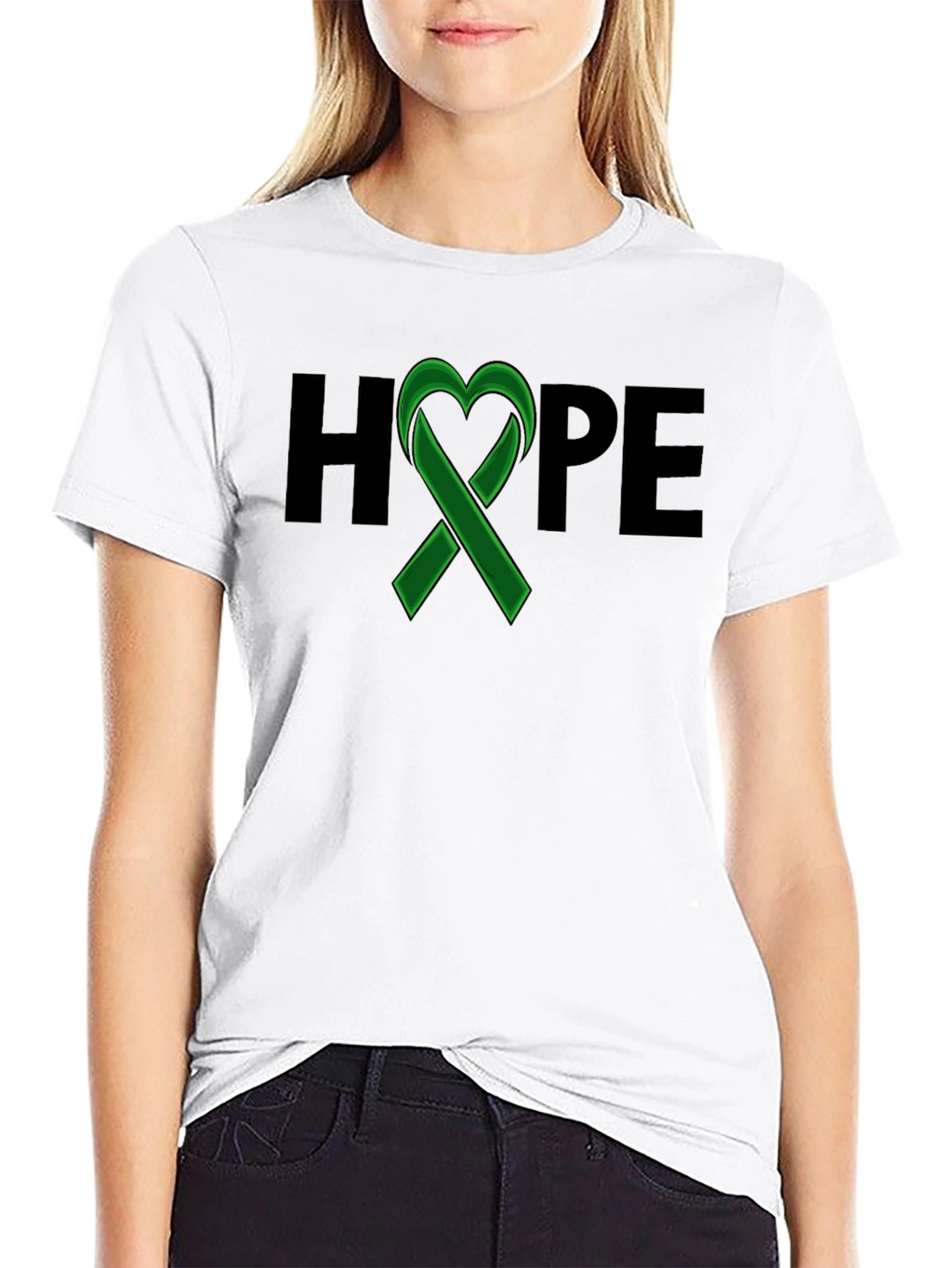 HOPE Ribbon Graphic Tee - Awareness & Support