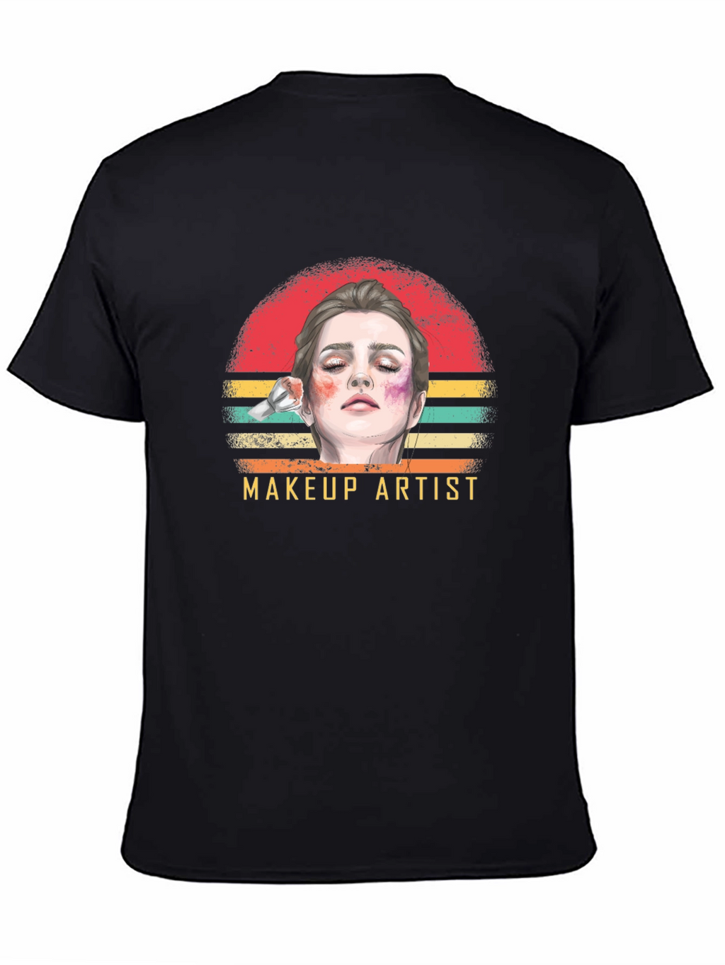 Makeup Artist Graphic T-Shirt - Retro Style