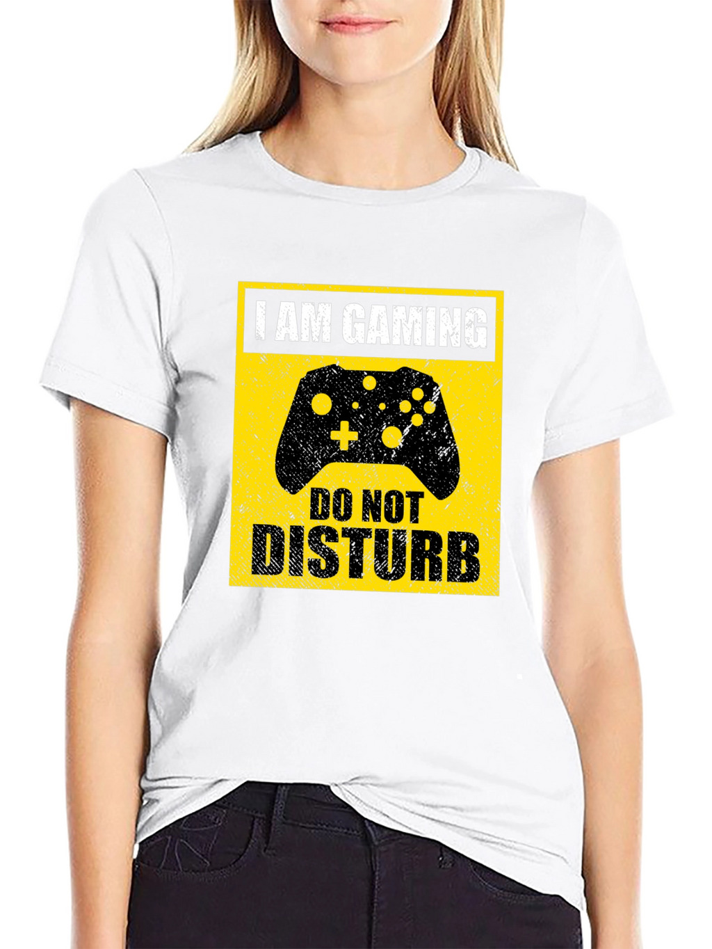 I Am Gaming Do Not Disturb Black T-Shirt