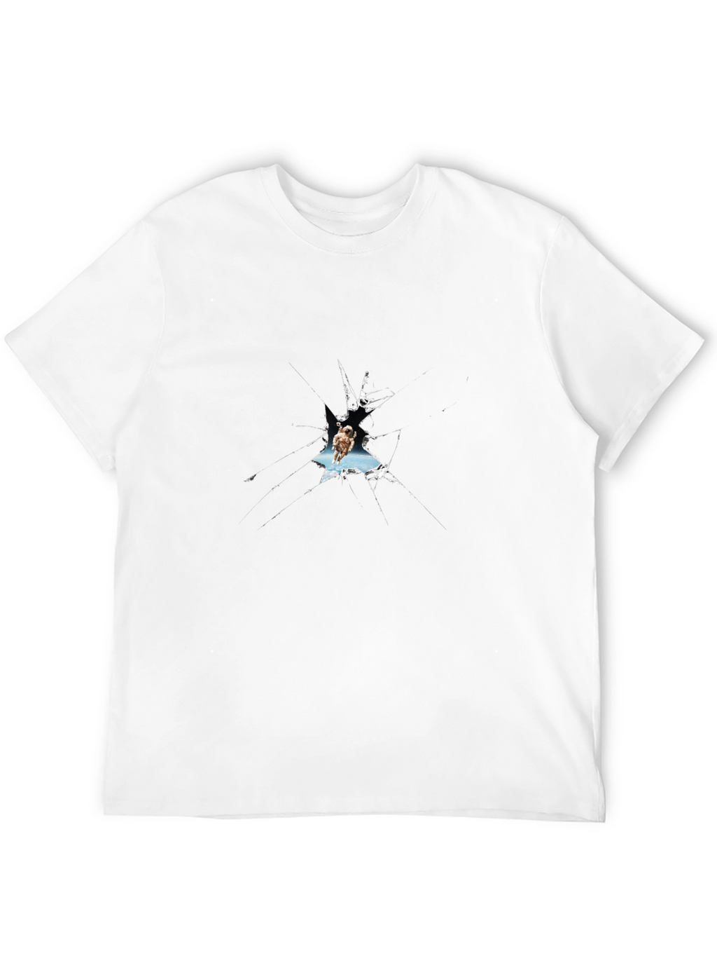 Shattered Glass Owl Graphic Black T-Shirt