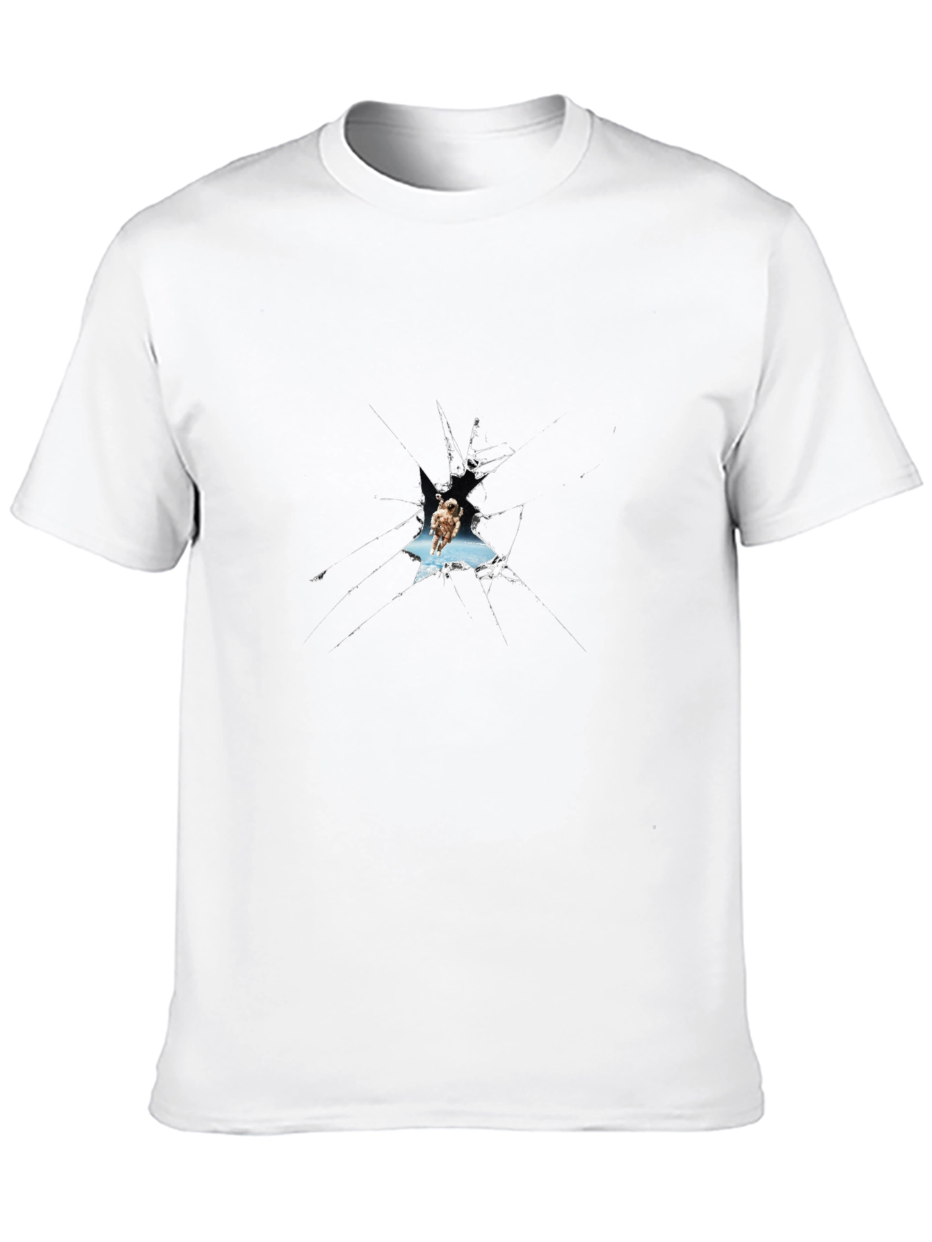 Shattered Glass Owl Graphic Black T-Shirt