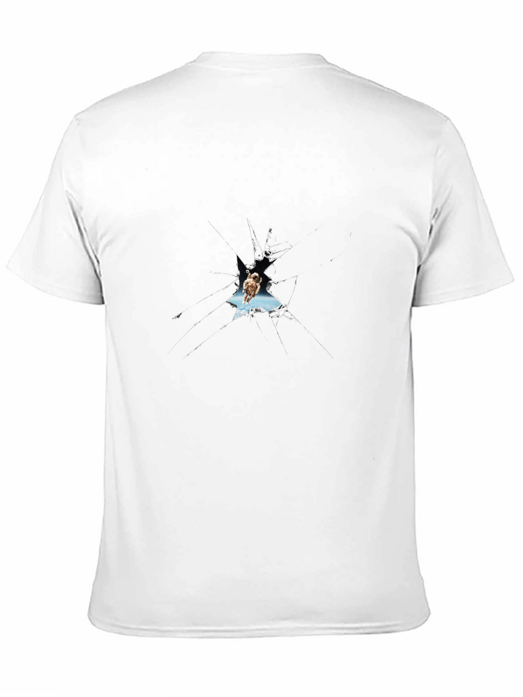 Shattered Glass Owl Graphic Black T-Shirt