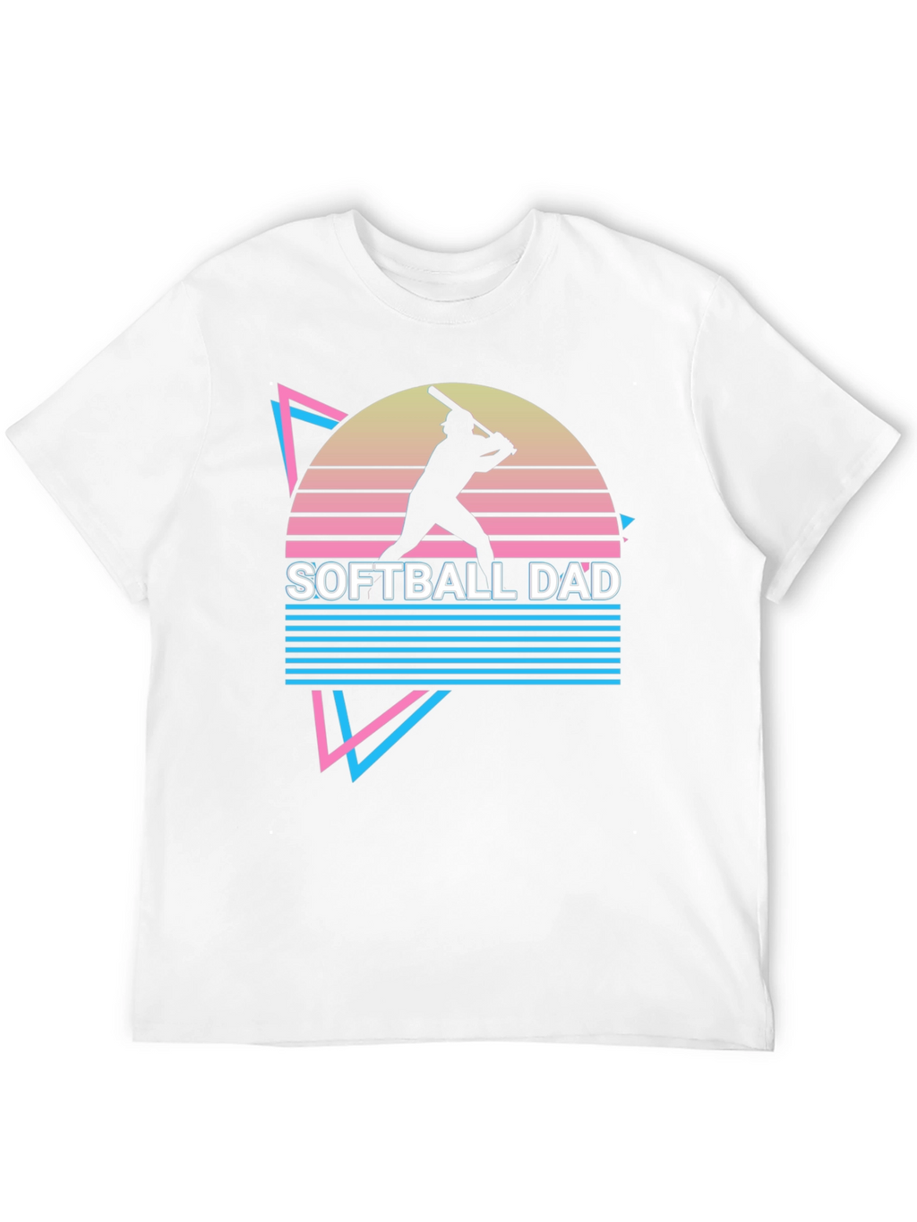 Softball Dad Retro Graphic T-Shirt