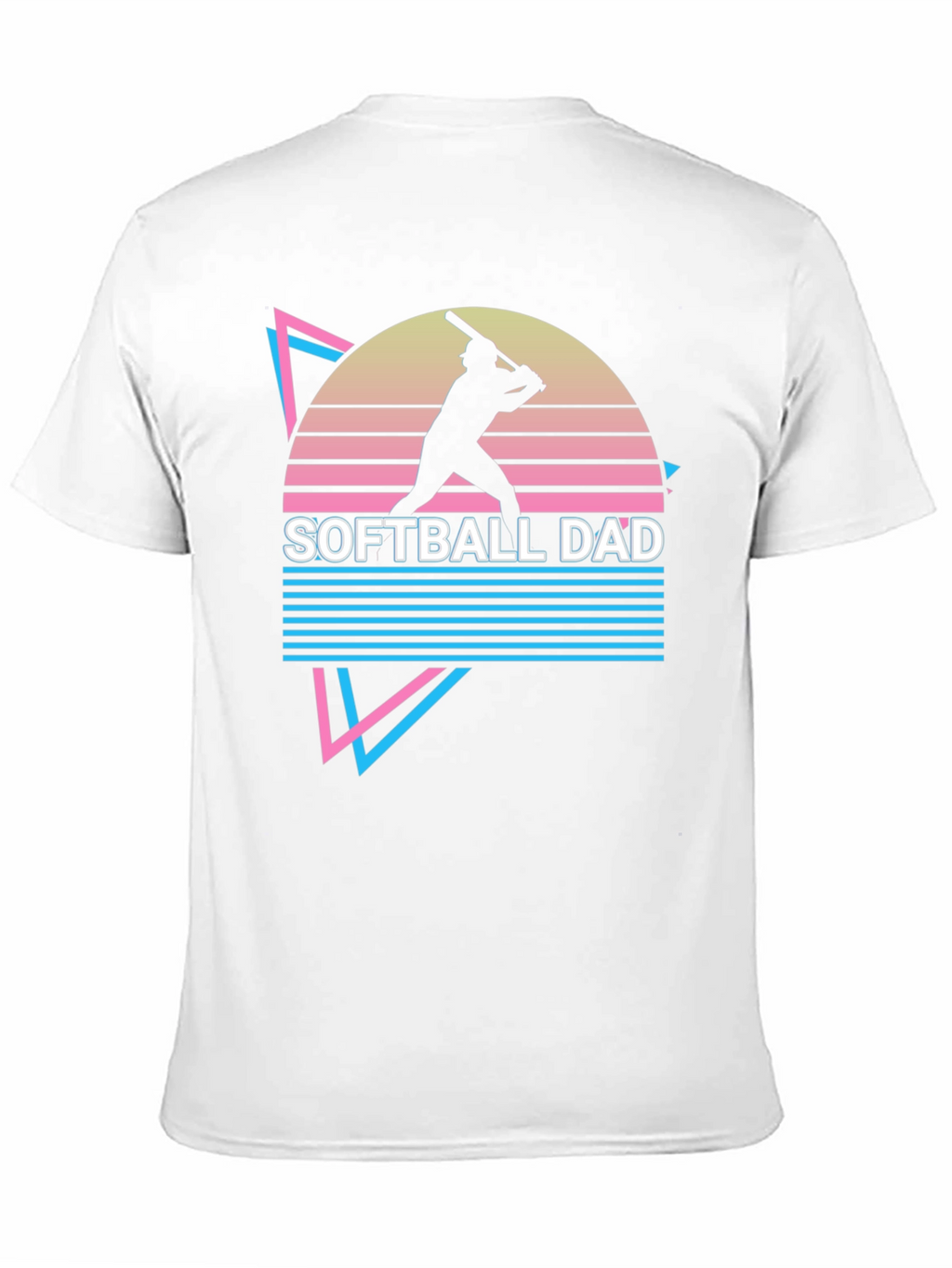 Softball Dad Retro Graphic T-Shirt