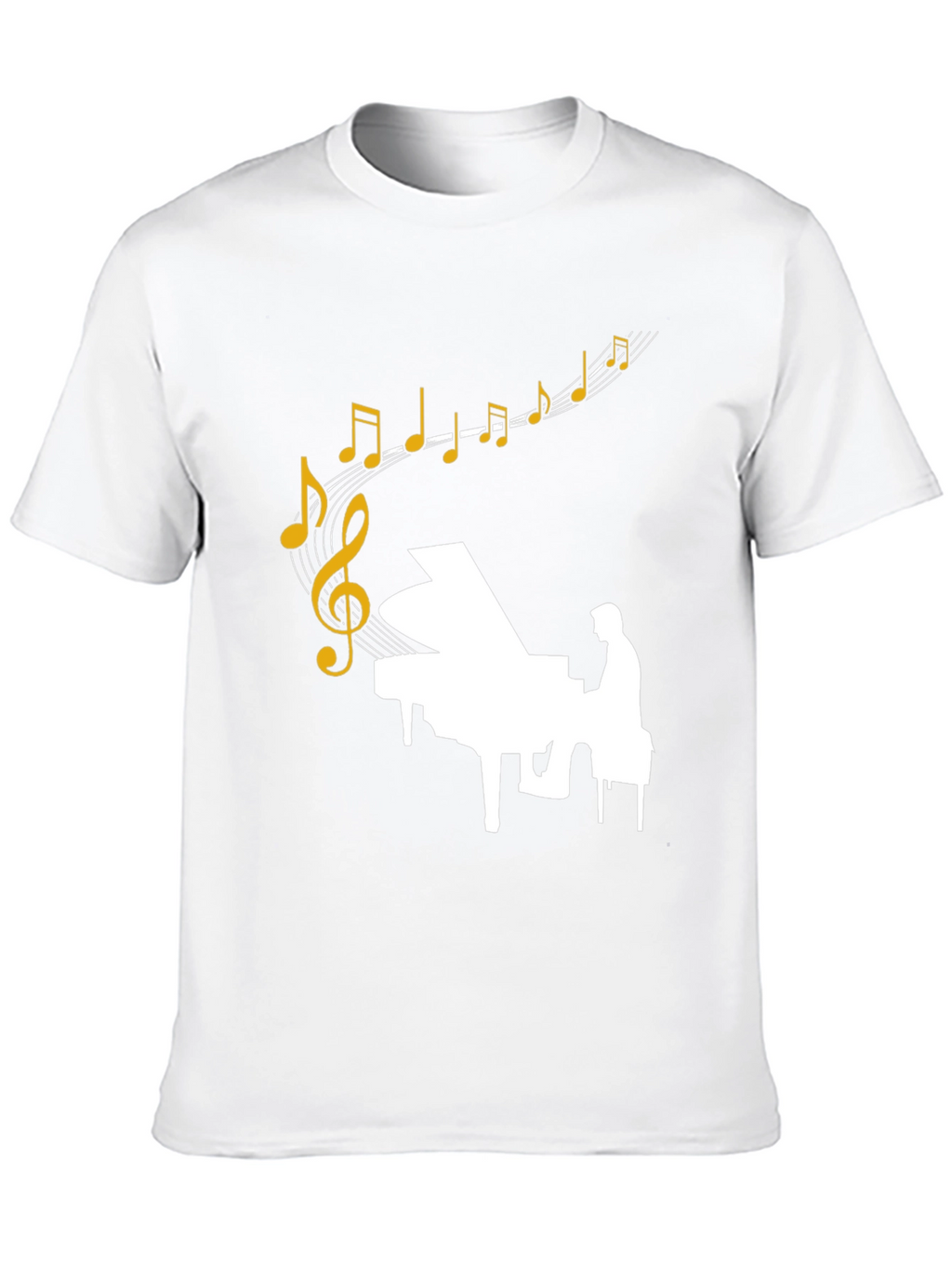 Musical Piano Graphic T-Shirt