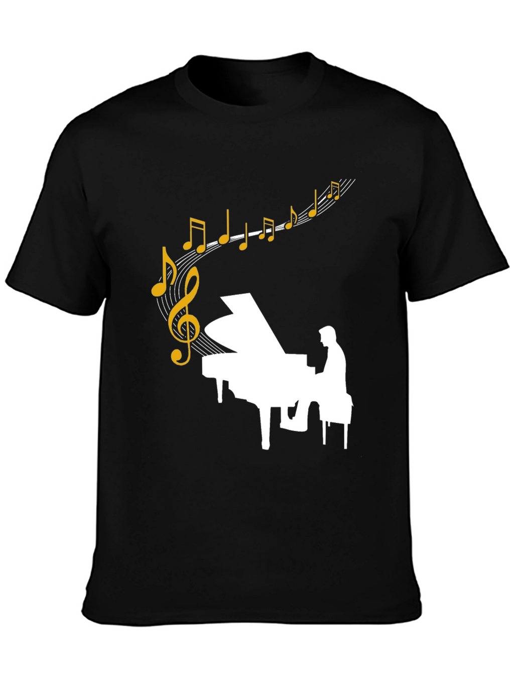 Musical Piano Graphic T-Shirt