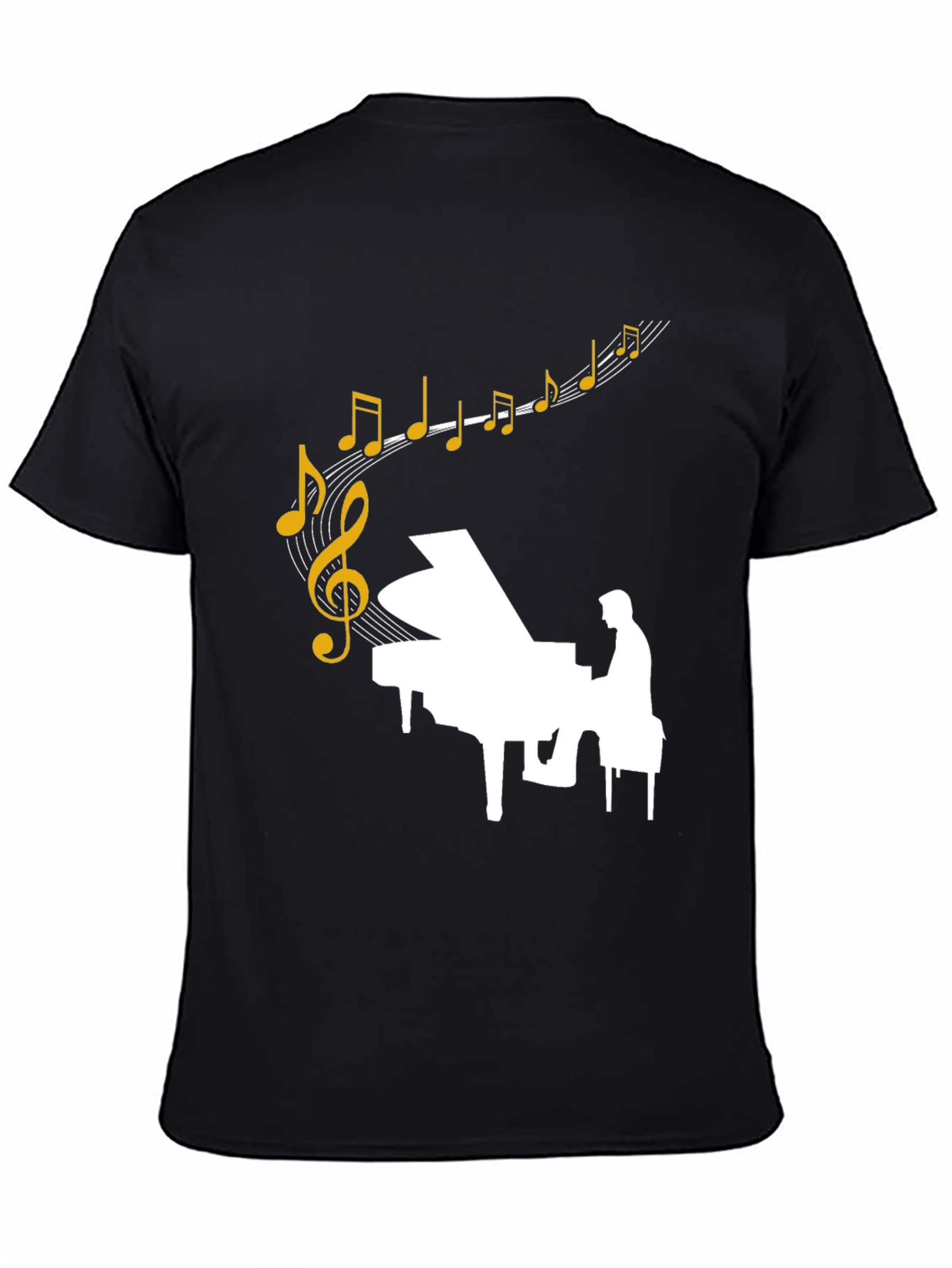 Musical Piano Graphic T-Shirt