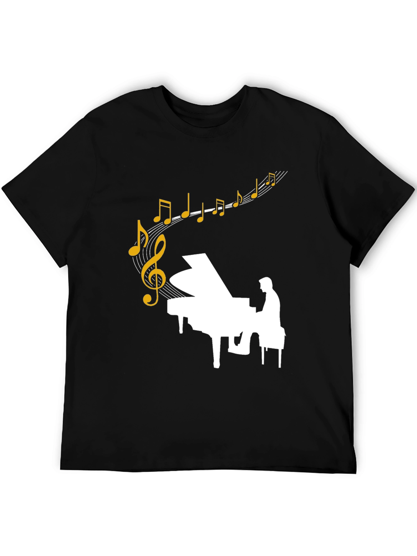 Musical Piano Graphic T-Shirt