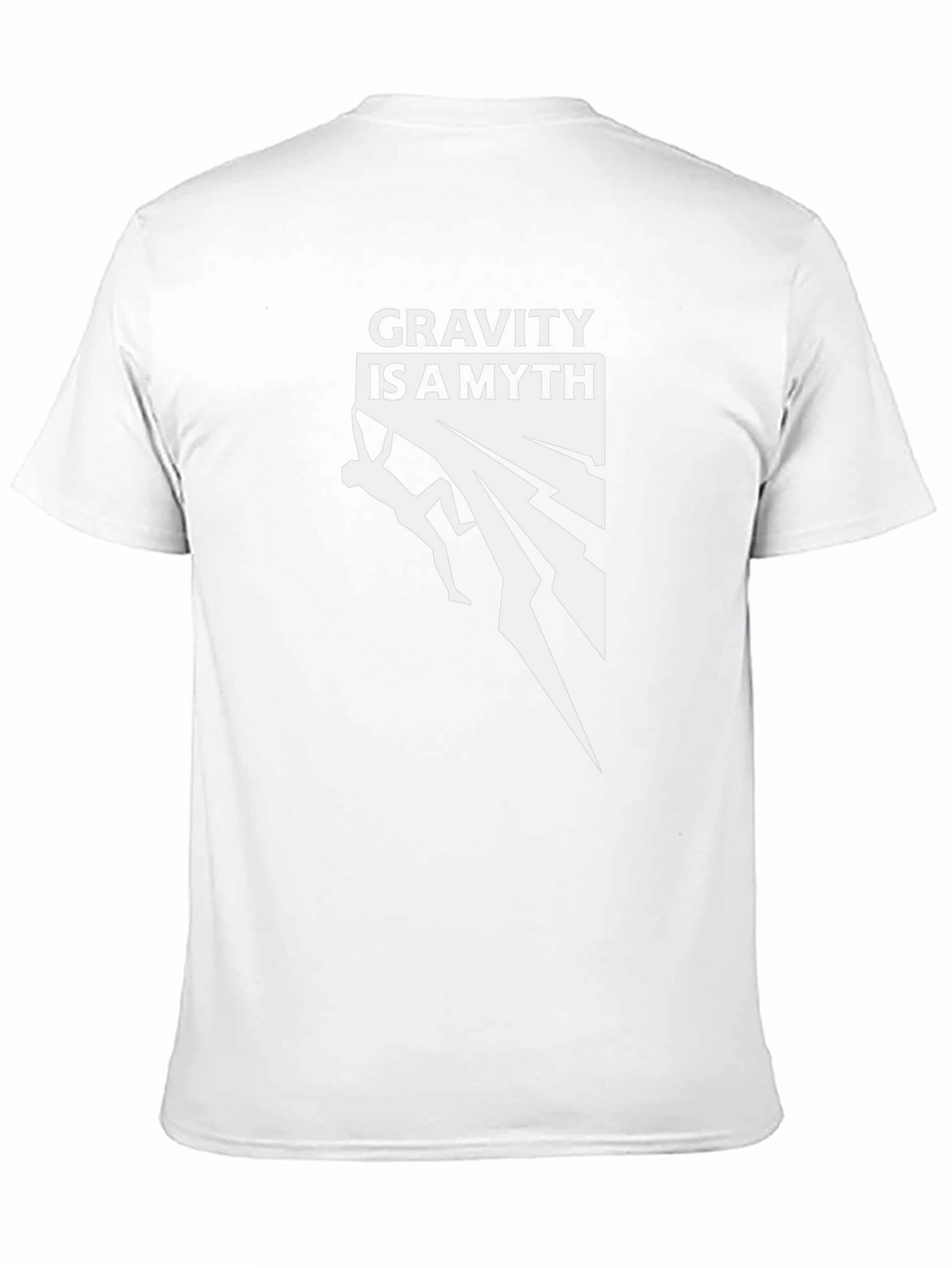 Gravity is a Myth Climbing Graphic Tee - Black