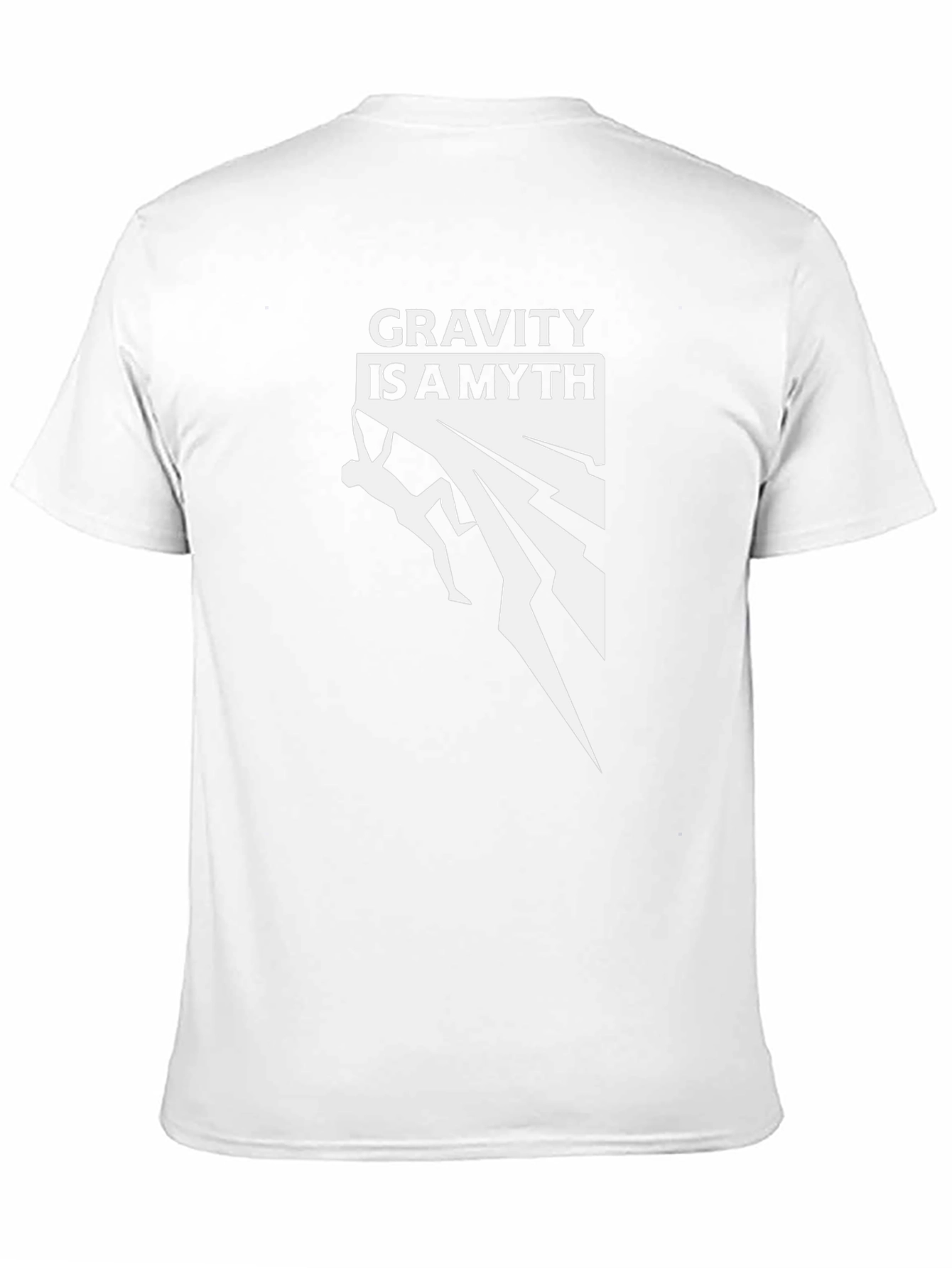 Gravity is a Myth Climbing Graphic Tee - Black
