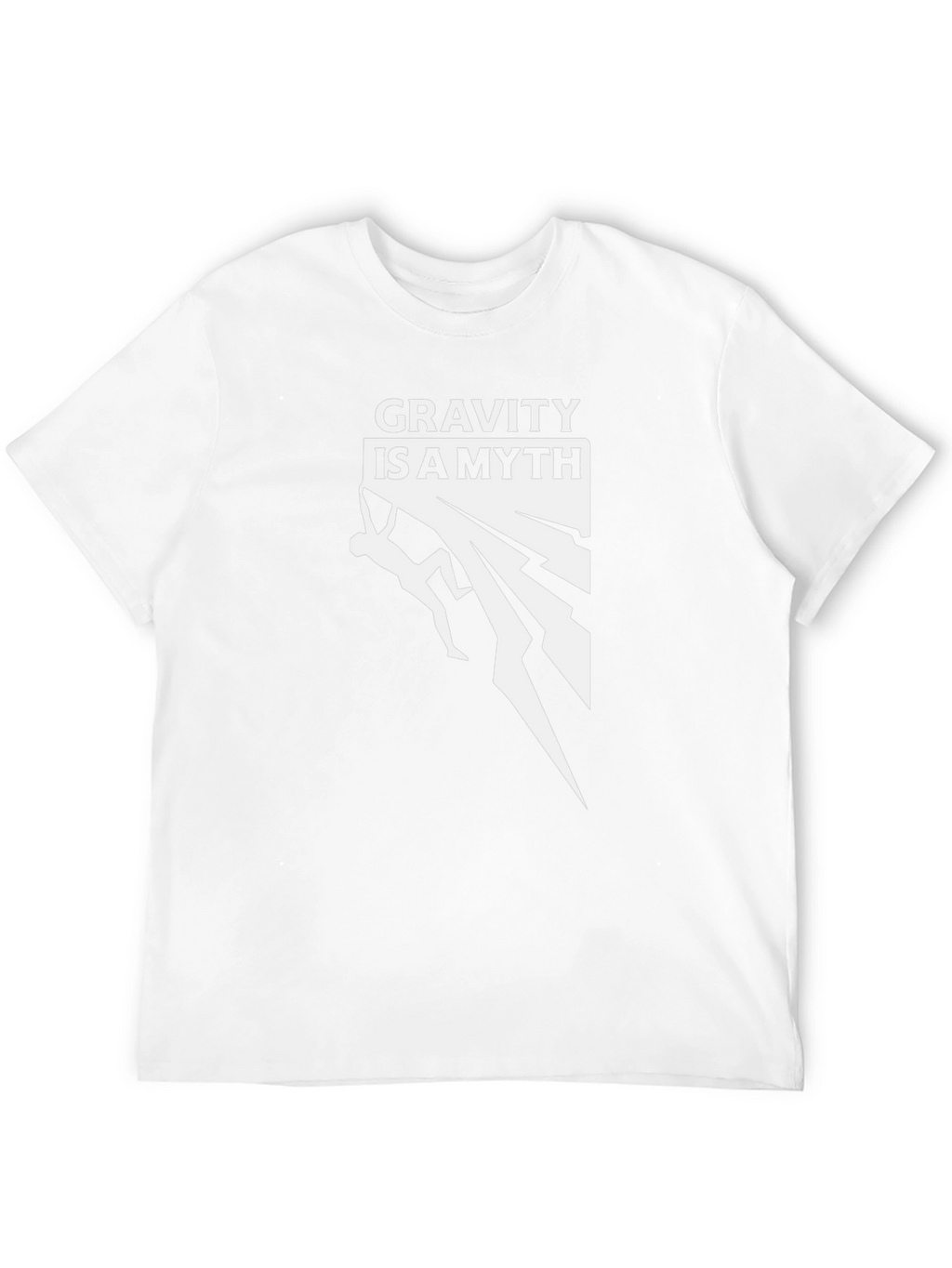 Gravity is a Myth Climbing Graphic Tee - Black