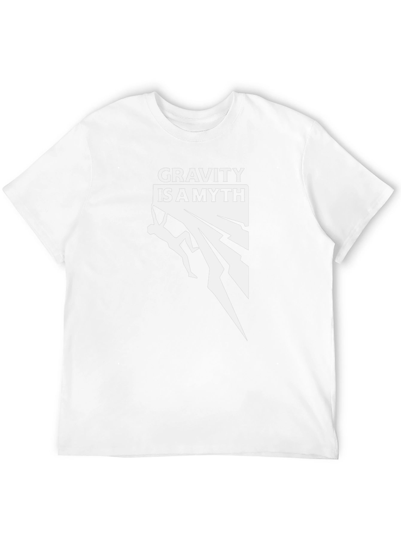 Gravity is a Myth Climbing Graphic Tee - Black