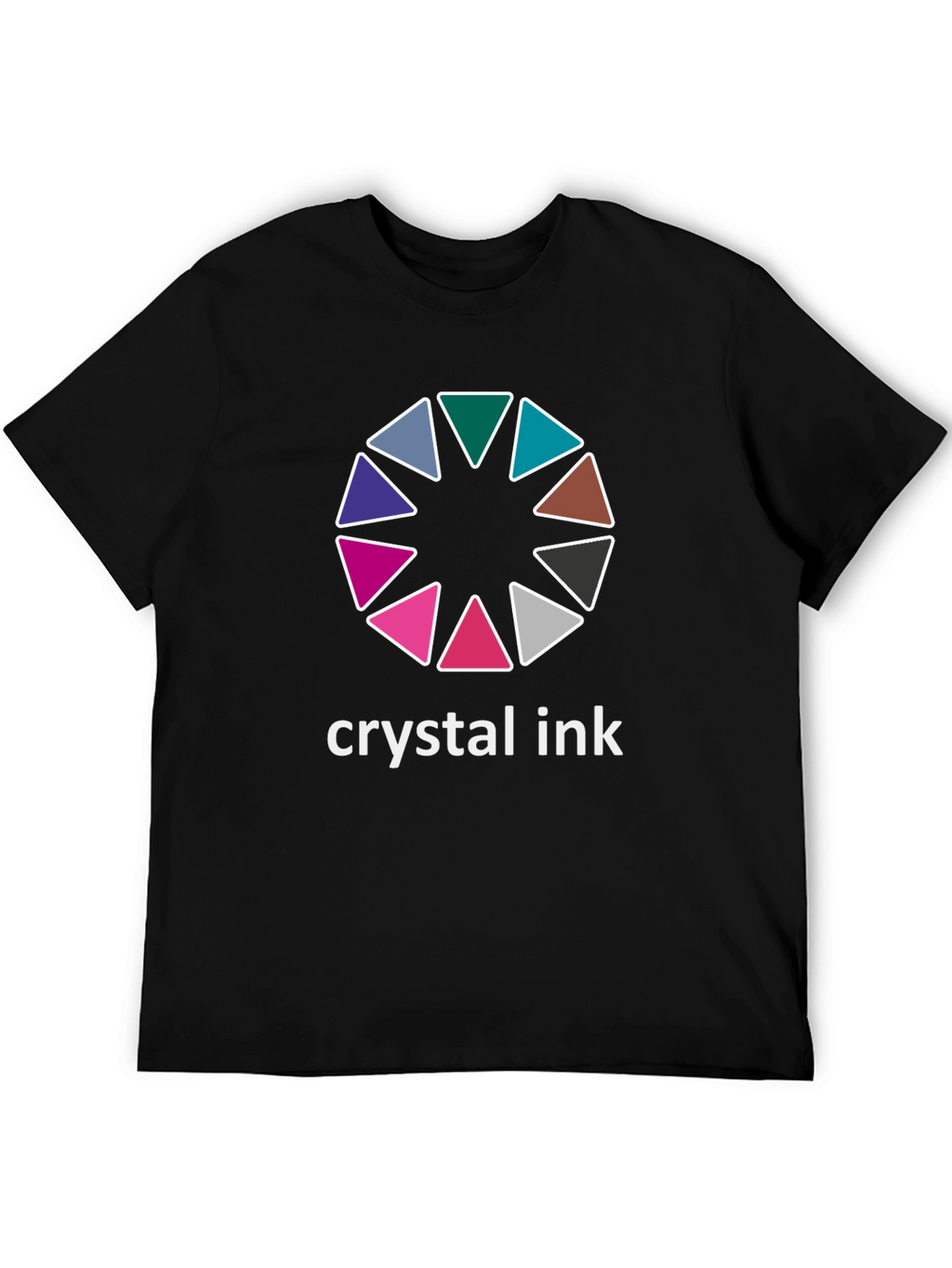 Crystal Ink Graphic Tee - Stylish Black Cotton T-Shirt