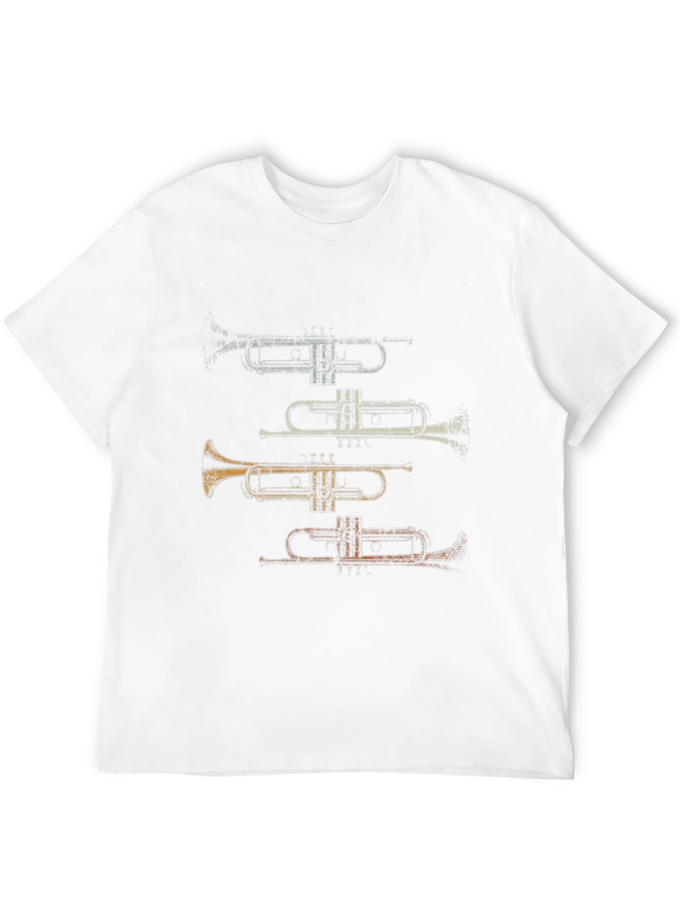 Trumpet T-Shirt: Colorful Musical Instrument Tee