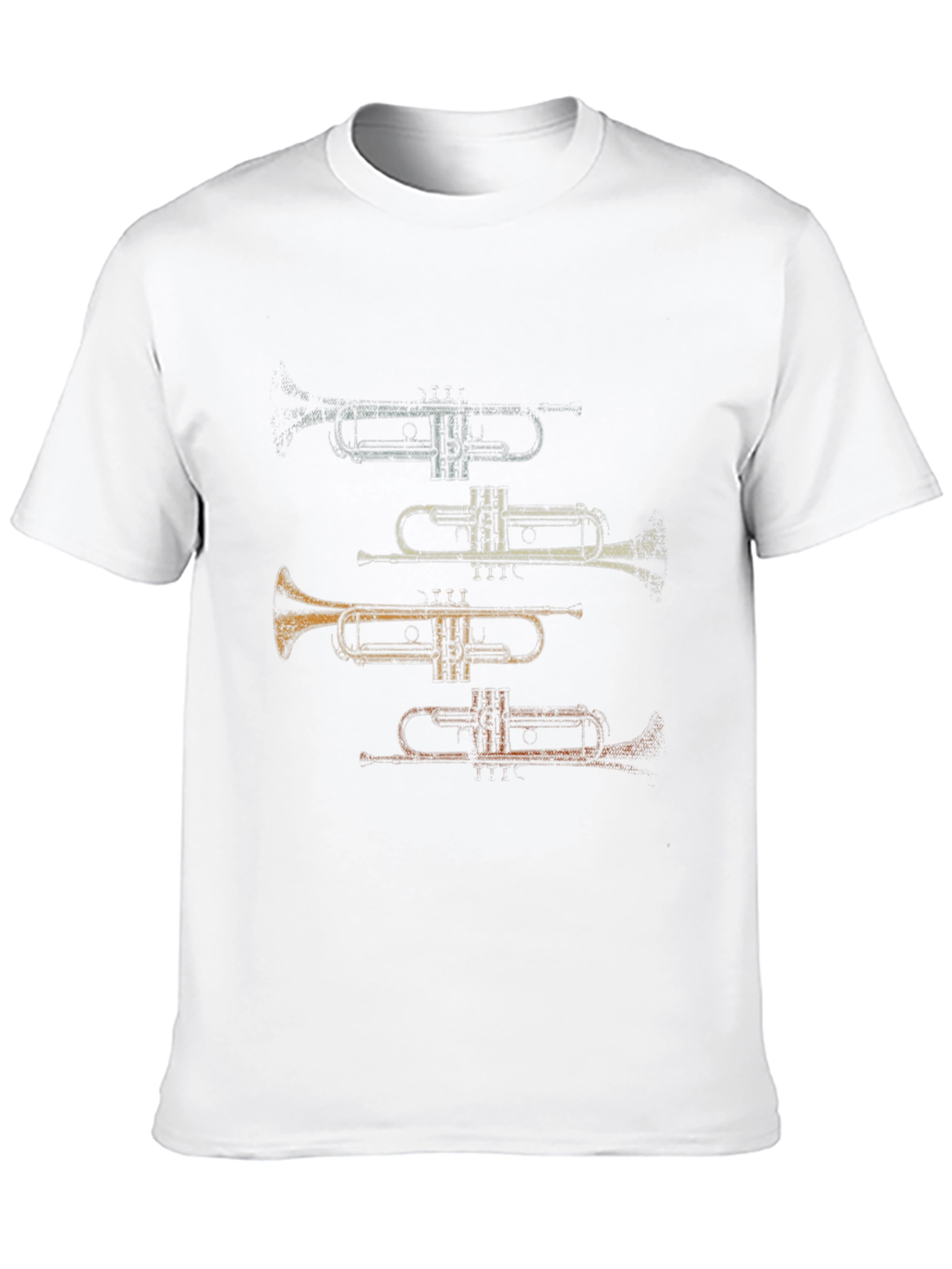Trumpet T-Shirt: Colorful Musical Instrument Tee