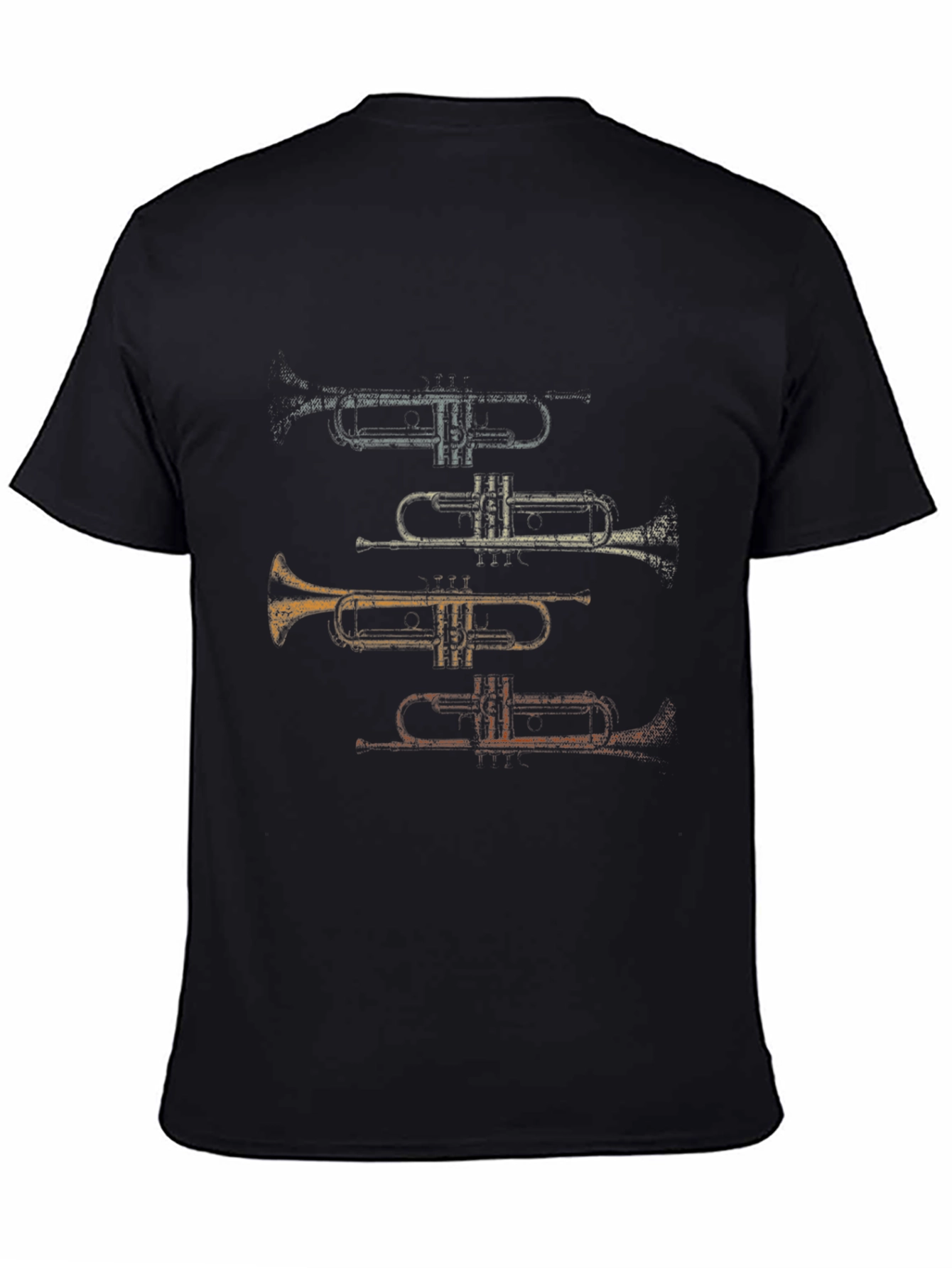 Trumpet T-Shirt: Colorful Musical Instrument Tee