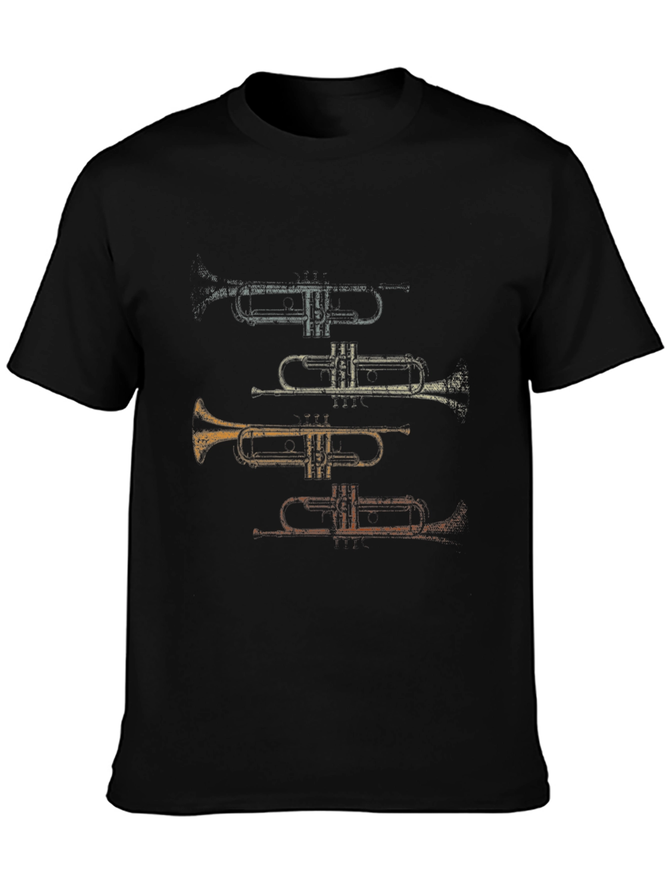 Trumpet T-Shirt: Colorful Musical Instrument Tee