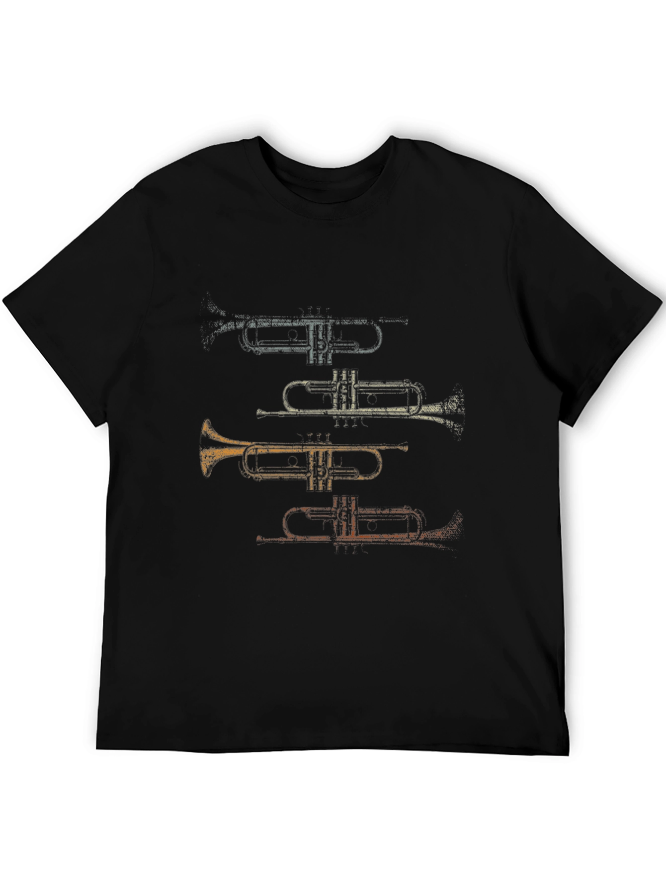 Trumpet T-Shirt: Colorful Musical Instrument Tee