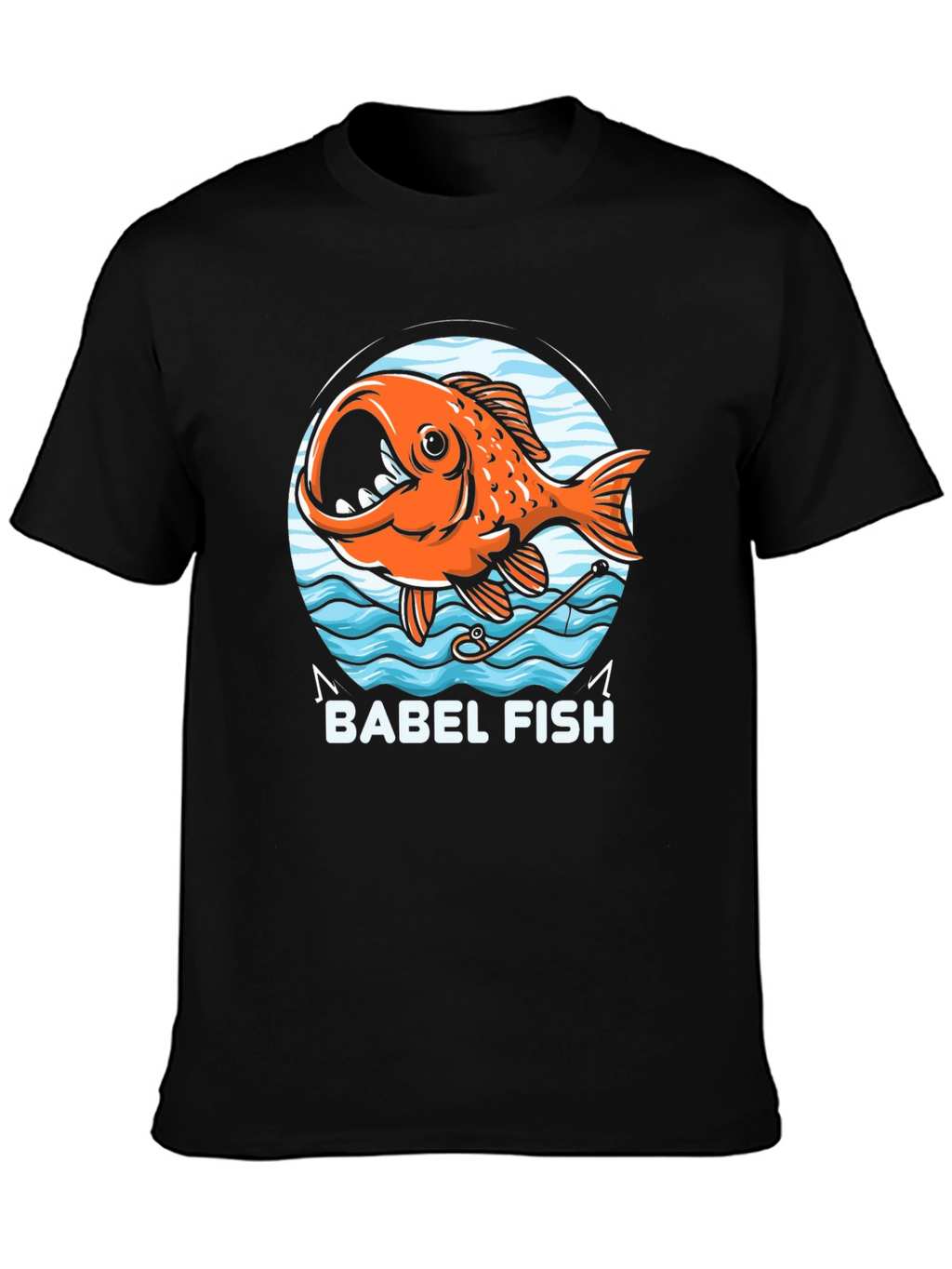 Babel Fish Graphic T-Shirt - Sci-Fi Humor Tee