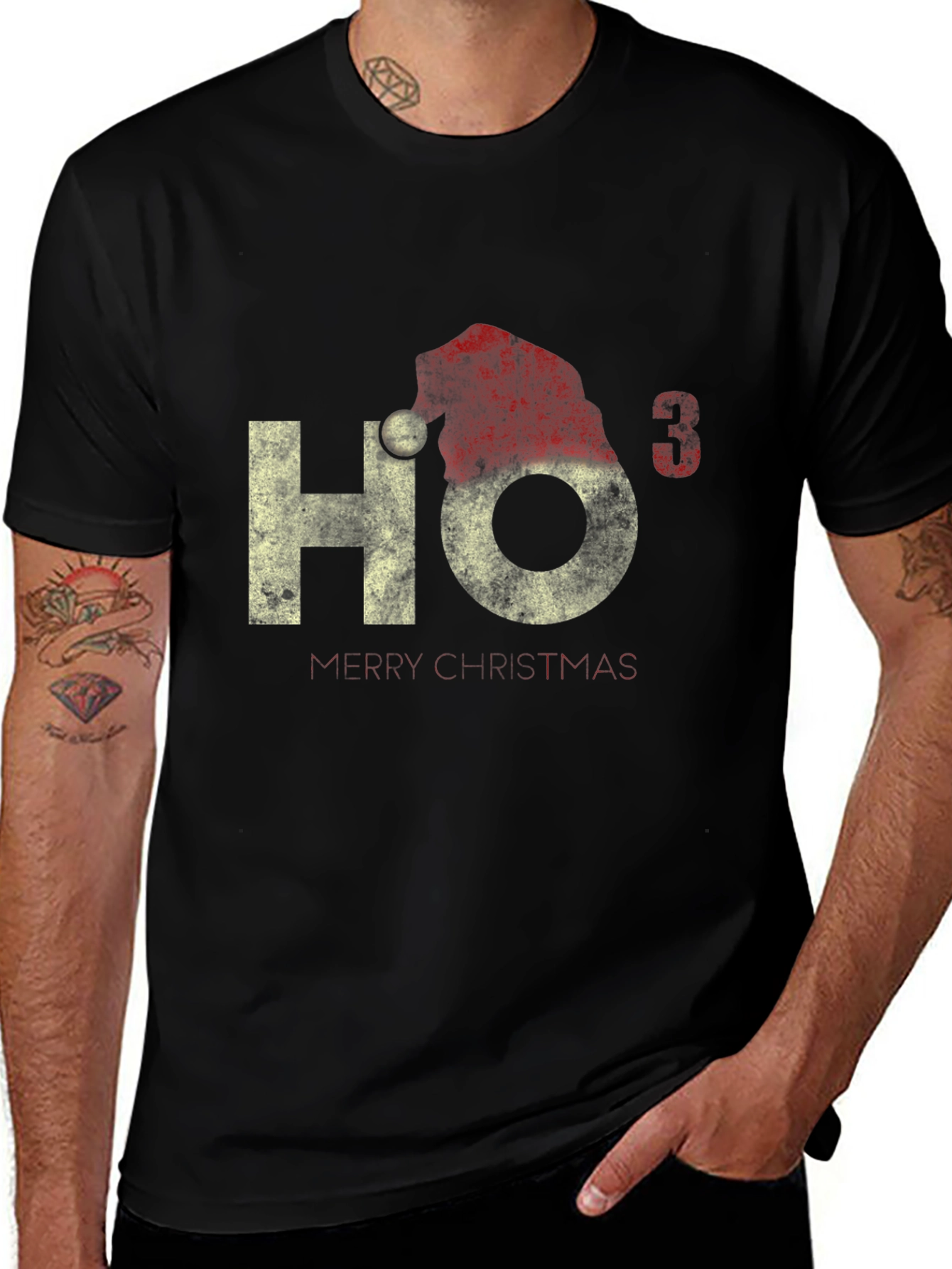 Ho3 Merry Christmas Graphic Tee