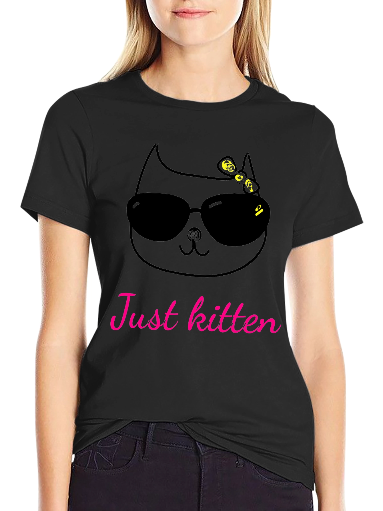 Just Kitten T-Shirt - Cool Cat Tee