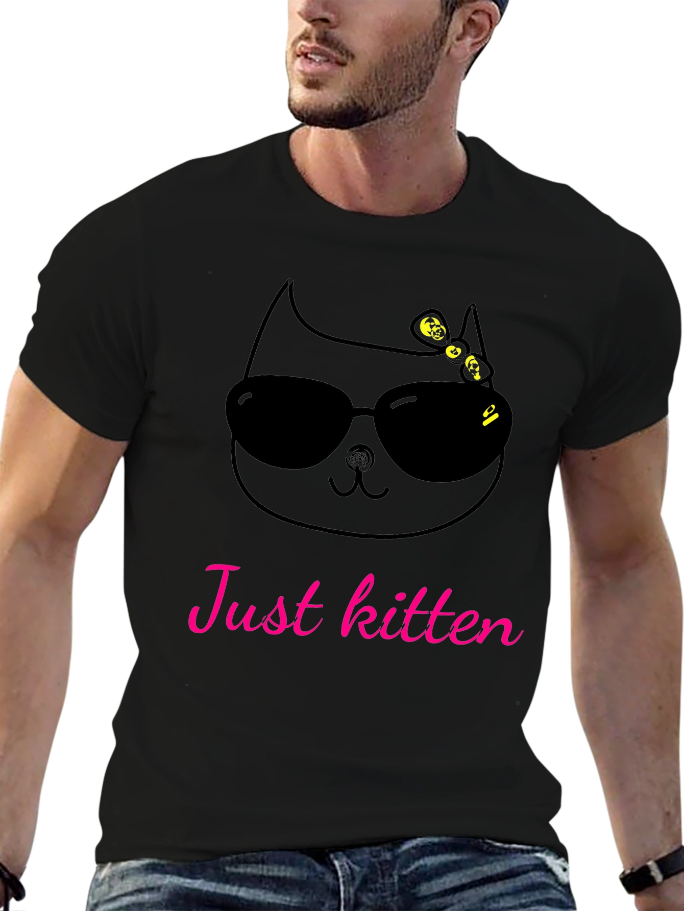 Just Kitten T-Shirt - Cool Cat Tee