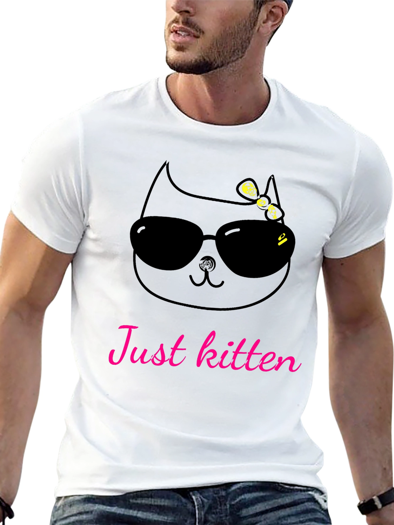Just Kitten T-Shirt - Cool Cat Tee