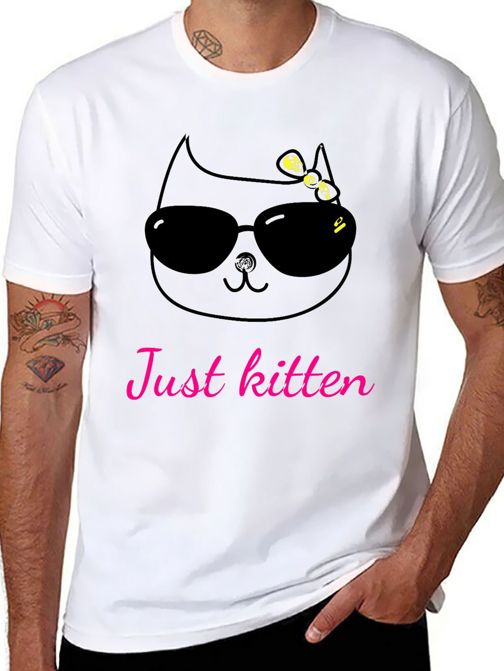 Just Kitten T-Shirt - Cool Cat Tee