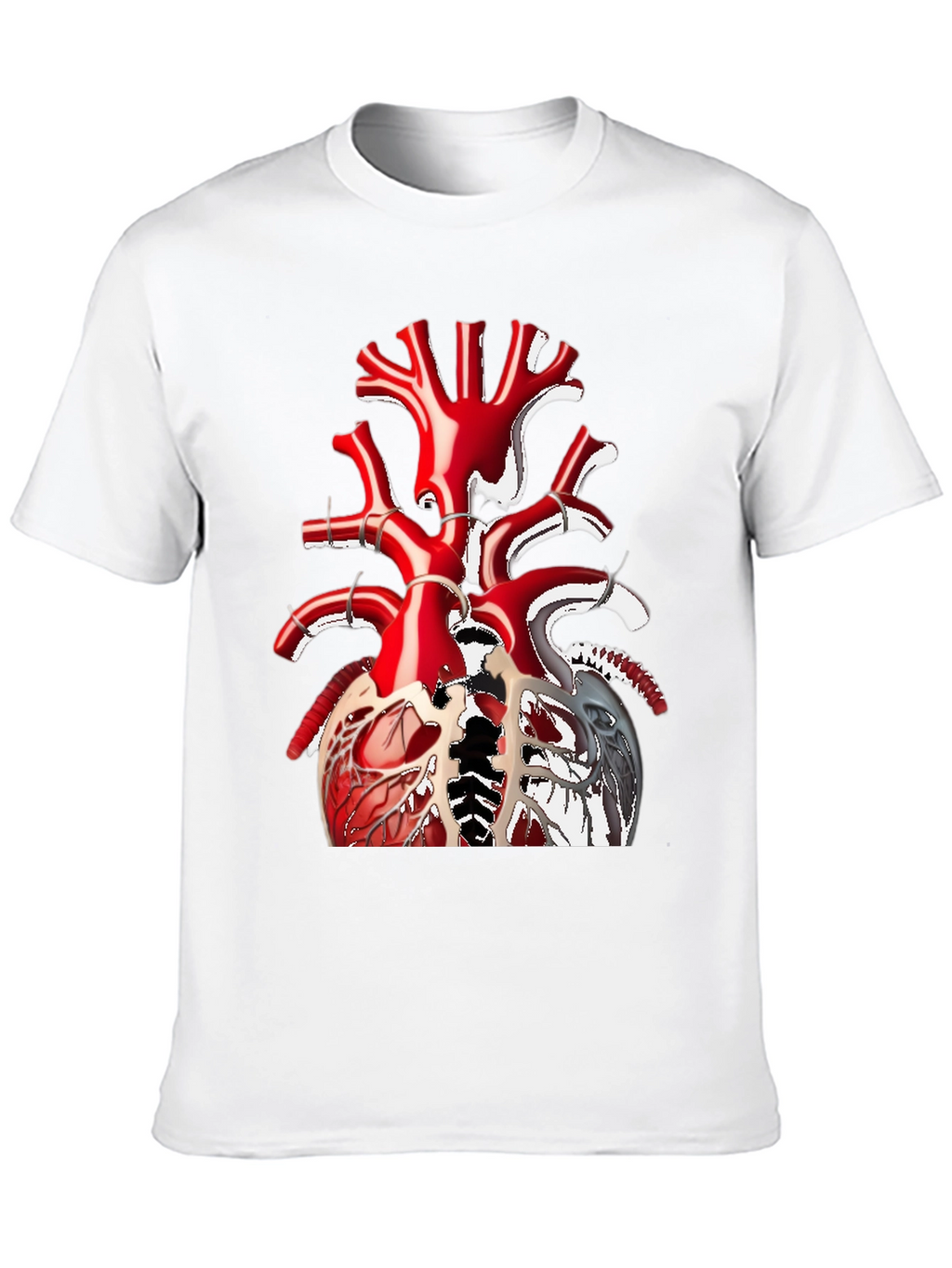 Anatomical Heart Tee - Unique Graphic T-Shirt