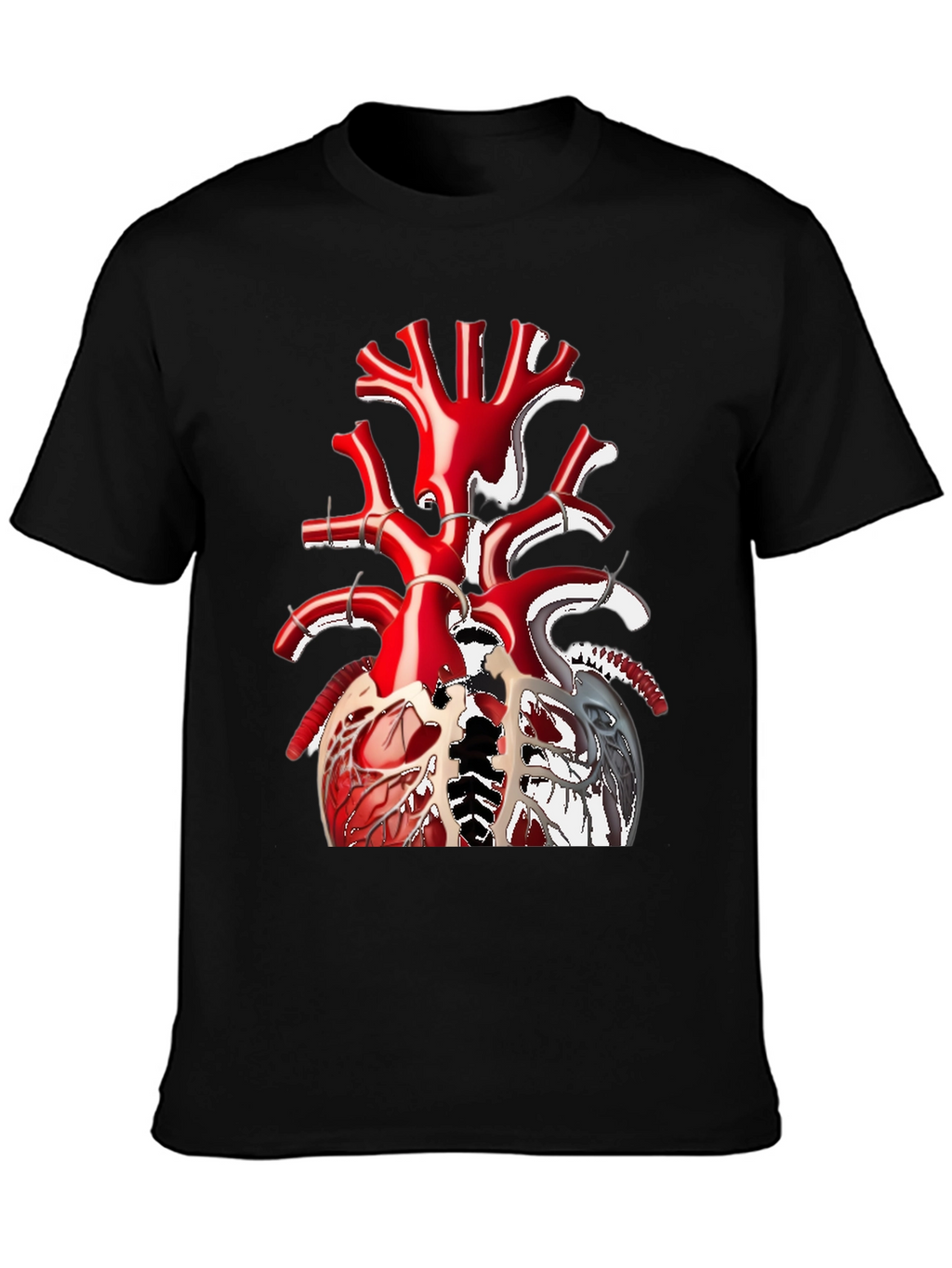 Anatomical Heart Tee - Unique Graphic T-Shirt