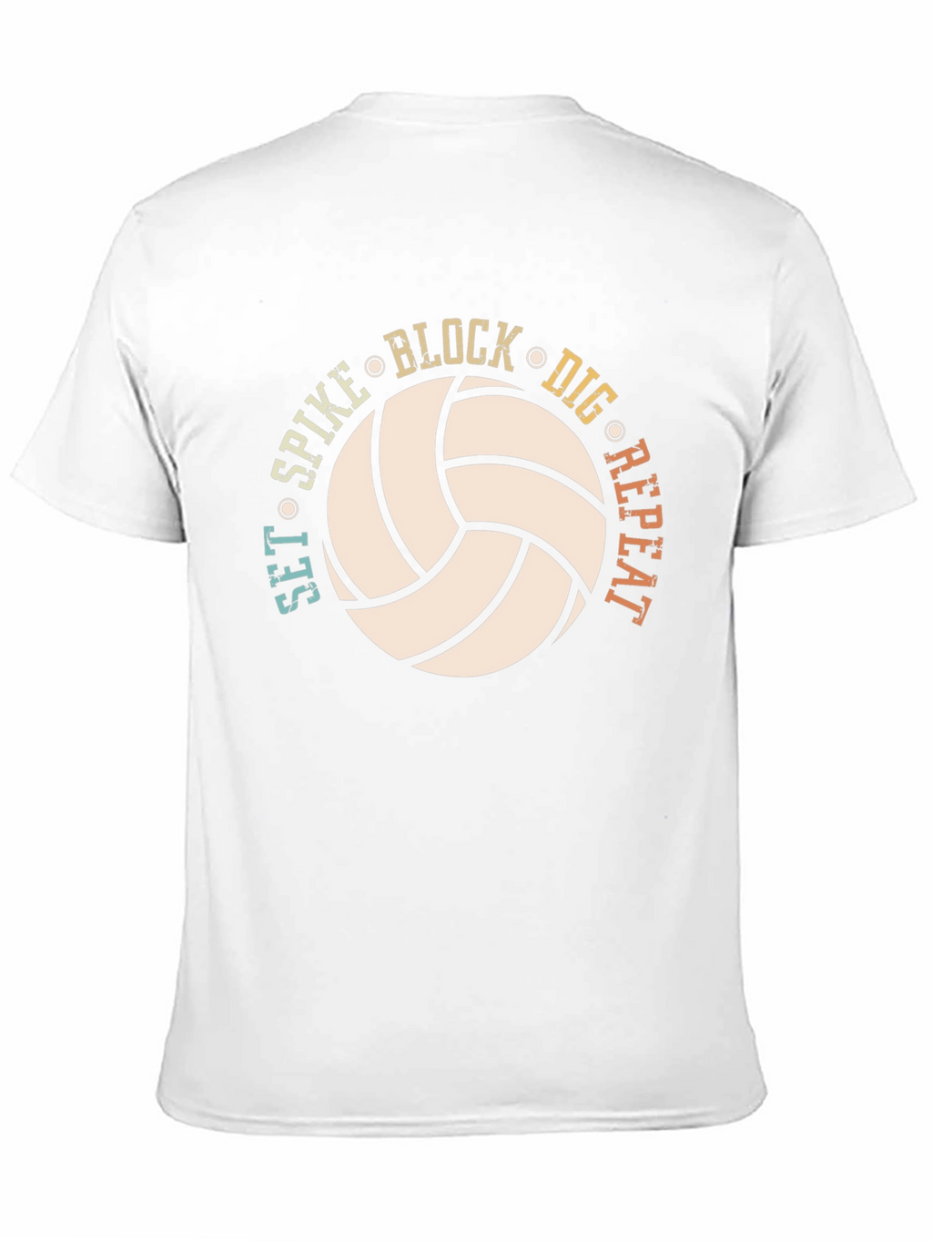 Volleyball Graphic T-Shirt - Set Spike Block Dig Repeat!