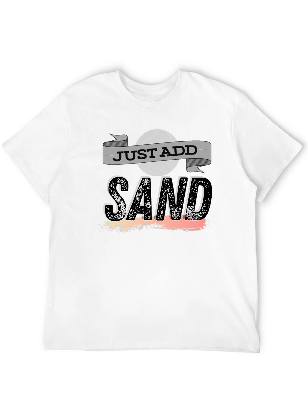 Just Add Sand Black T-Shirt - Beach Lover Apparel