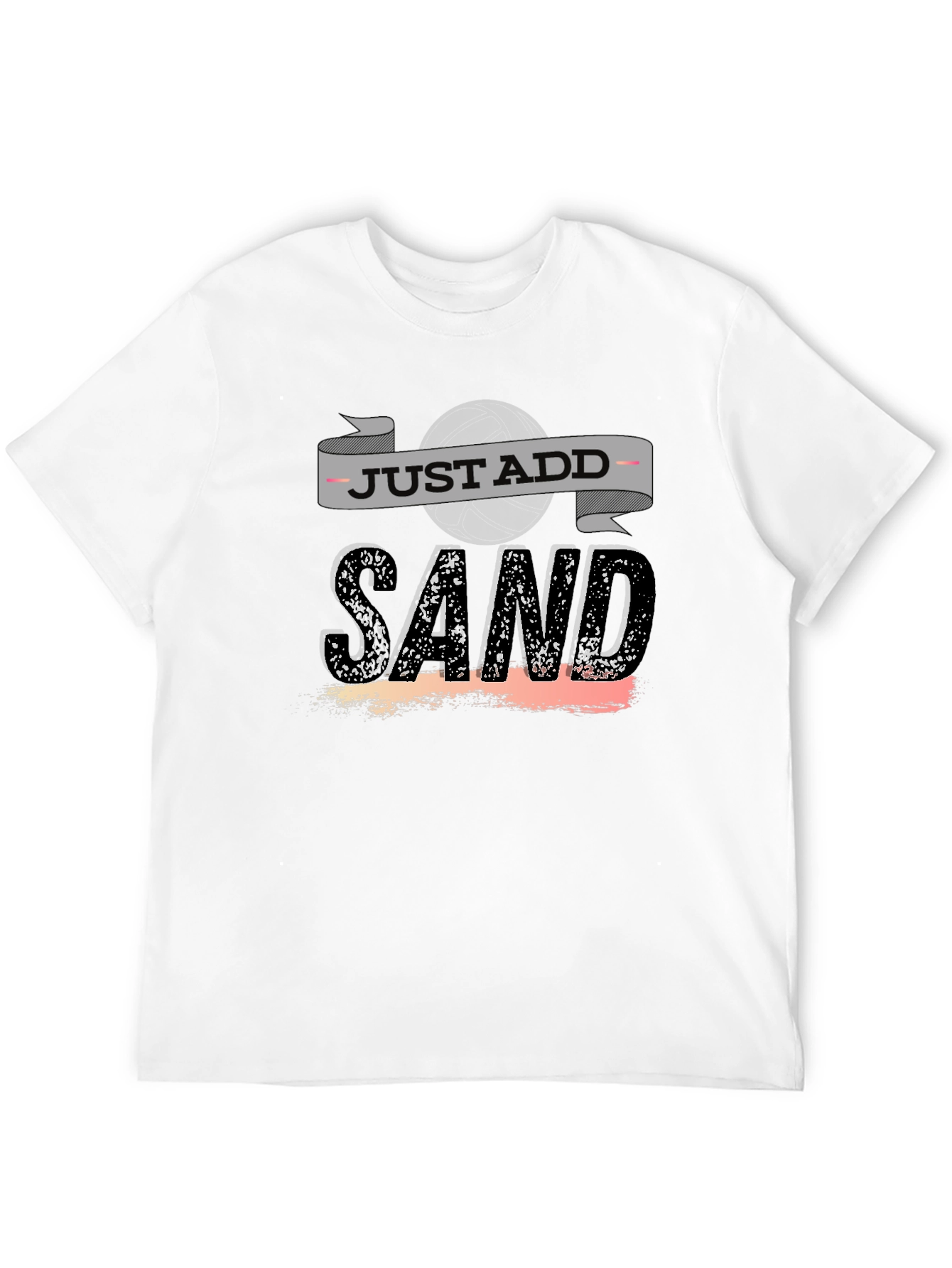 Just Add Sand Black T-Shirt - Beach Lover Apparel