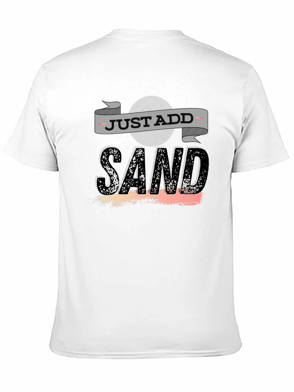 Just Add Sand Black T-Shirt - Beach Lover Apparel