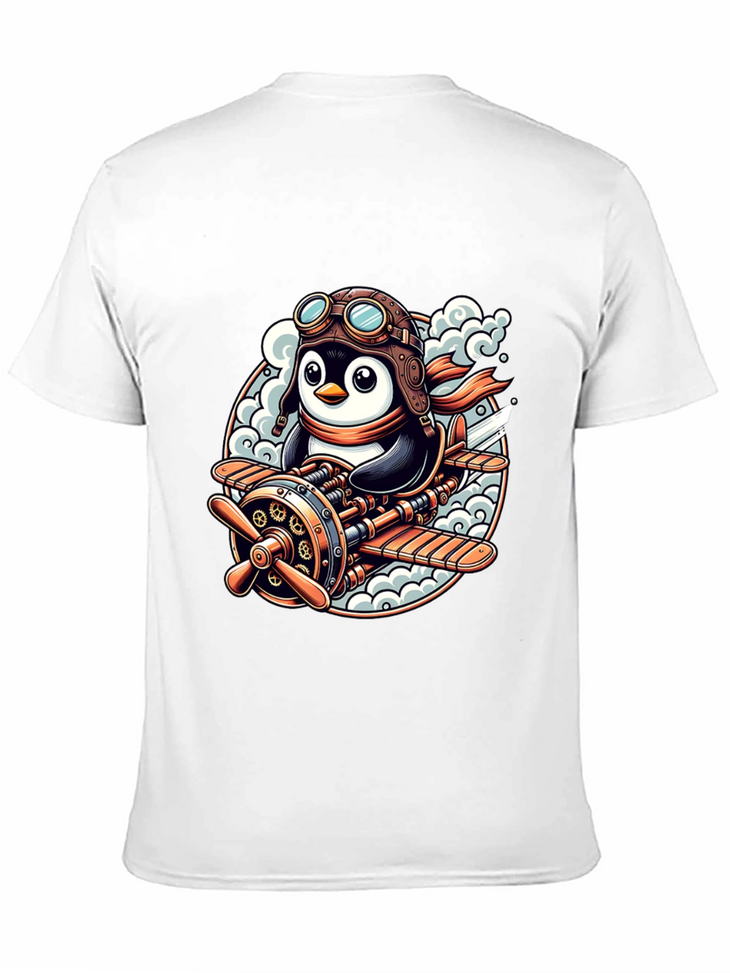 Steampunk Penguin Aviator T-Shirt
