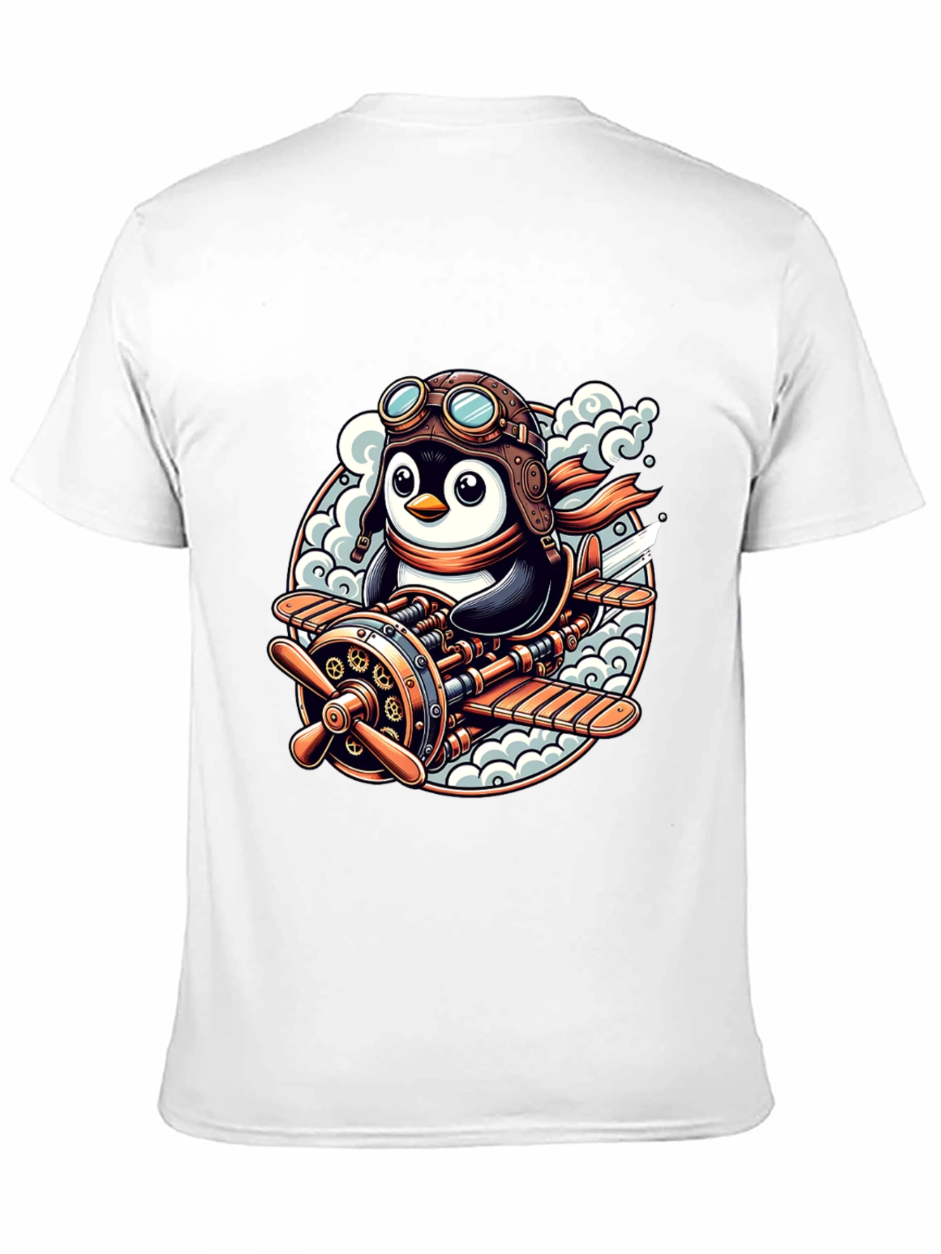 Steampunk Penguin Aviator T-Shirt