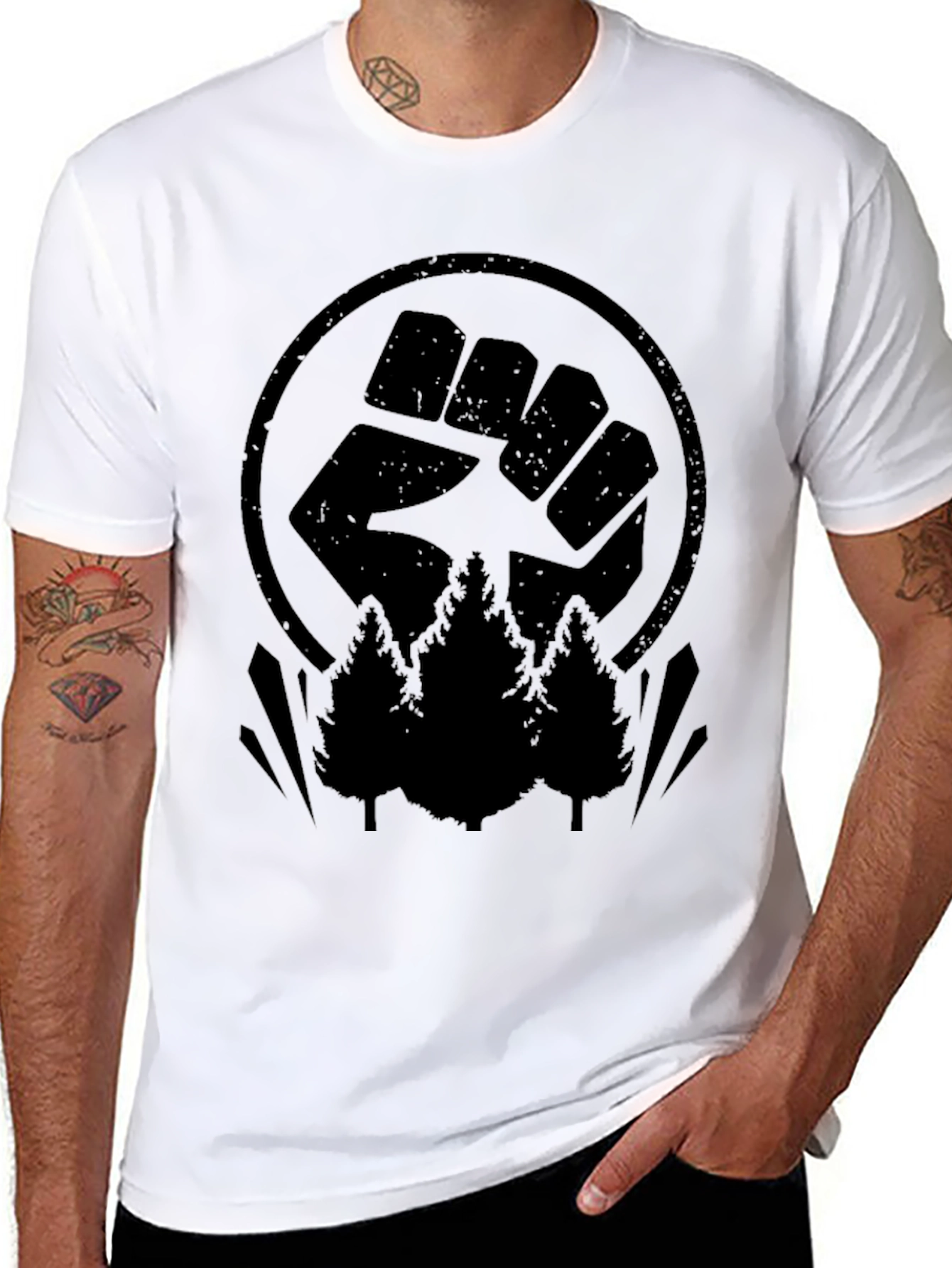 Fist & Forest Graphic T-Shirt