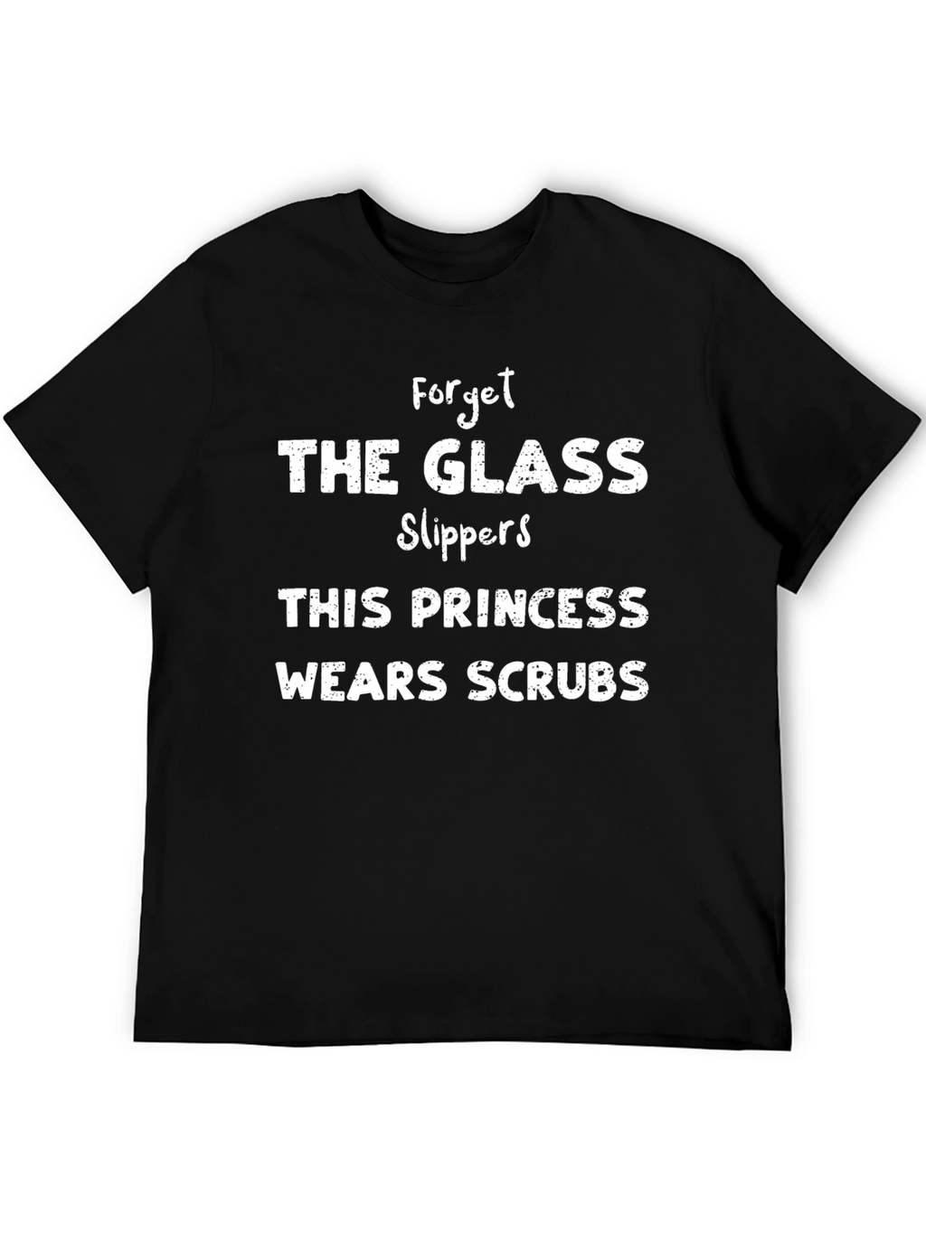 Princess Wears Scrubs Graphic T-Shirt - Black
