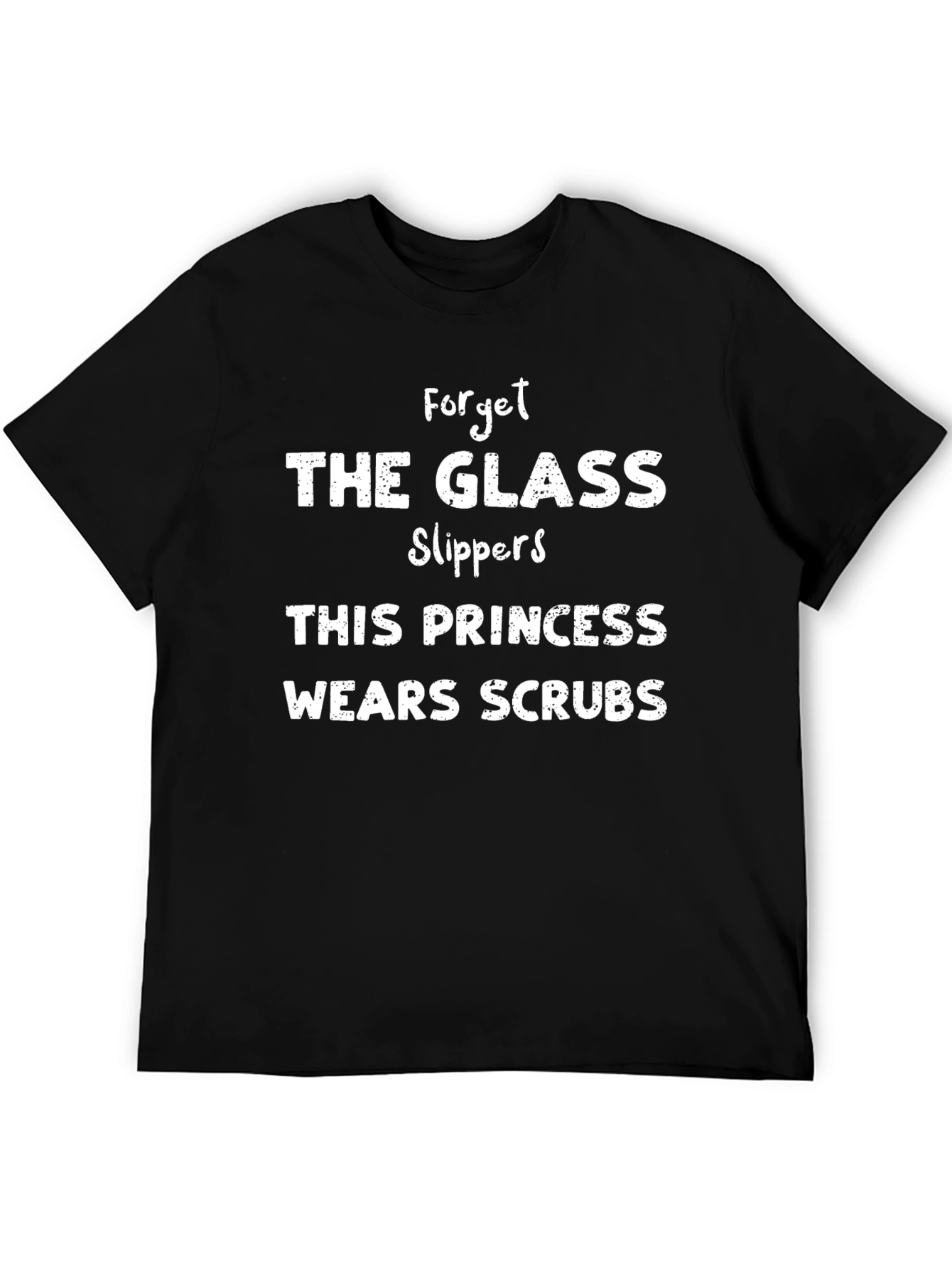 Princess Wears Scrubs Graphic T-Shirt - Black