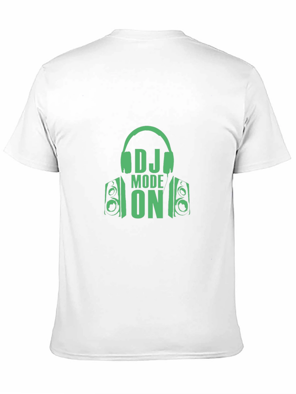 DJ Mode On Graphic Tee - Black Cotton T-Shirt